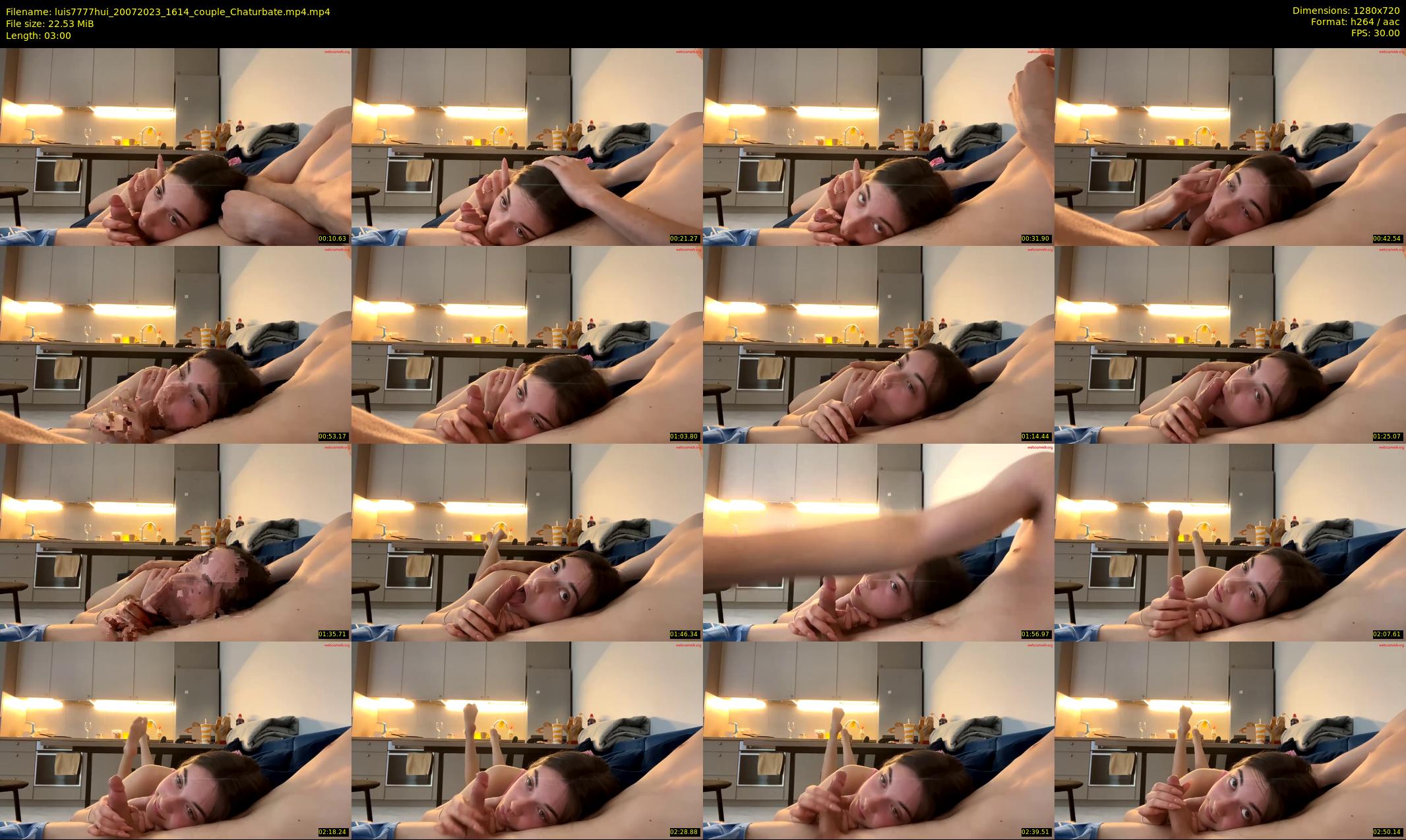 luis7777hui — 3 minute Chaturbate couple cam show recording, 720p, Jul 20, 2023