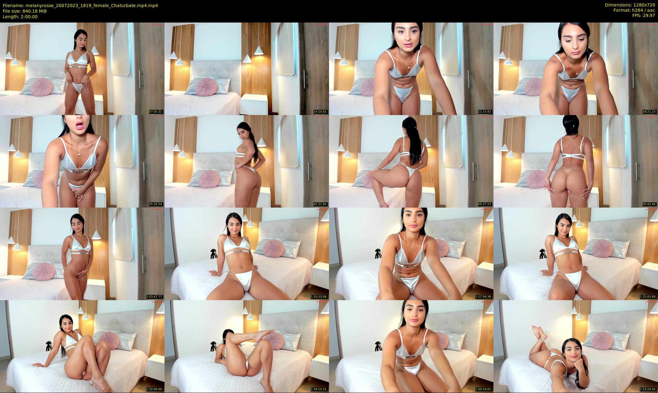 melanyrosse — 120 minute Chaturbate female cam show recording, 720p, Jul 20, 2023