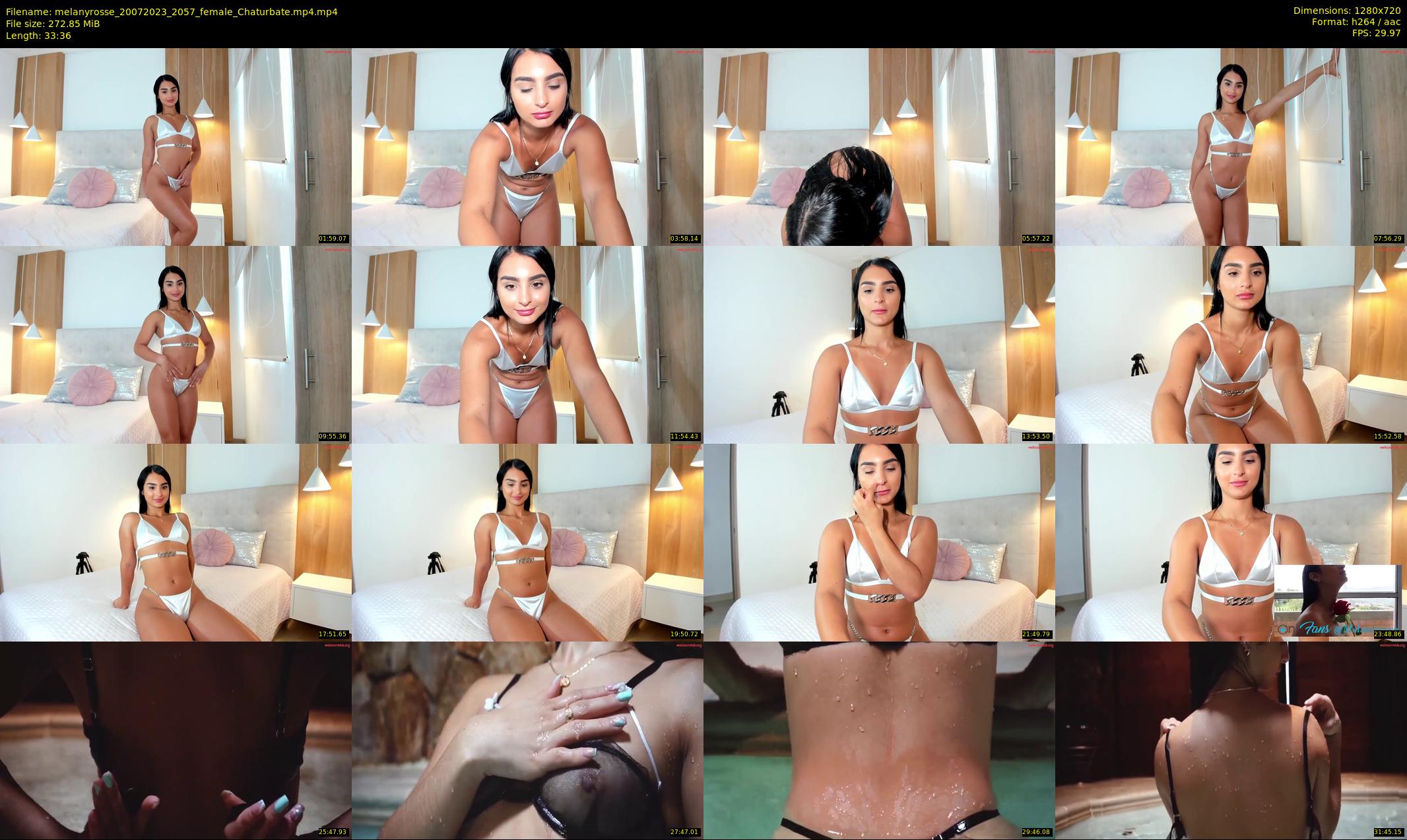 melanyrosse — 34 minute Chaturbate female cam show recording, 720p, Jul 20, 2023