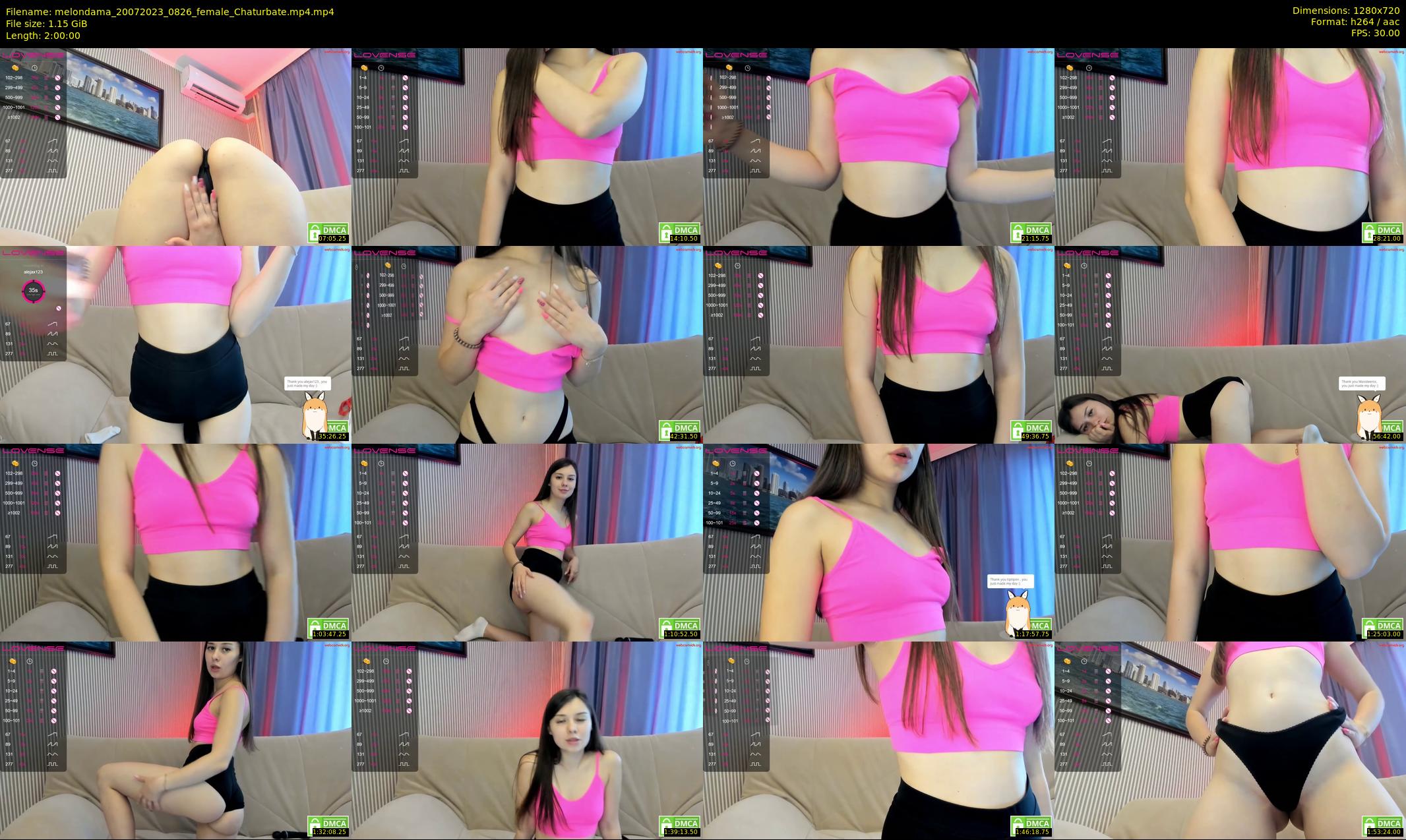 melondama — 120 minute Chaturbate female cam show recording, 720p, Jul 20, 2023