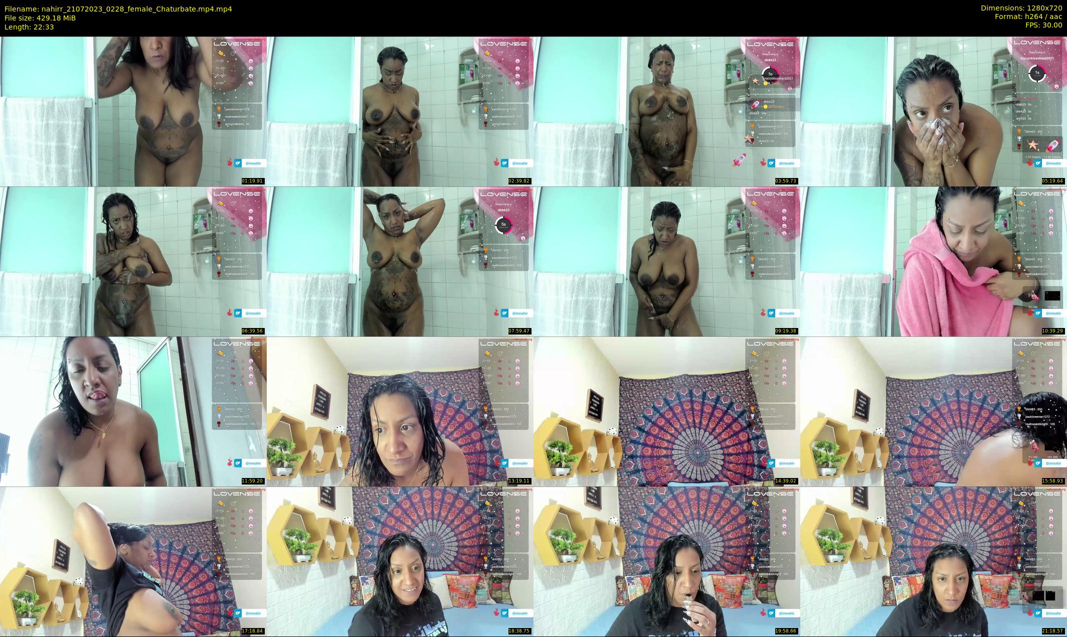 nahirr — 23 minute Chaturbate female cam show recording, 720p, Jul 21, 2023