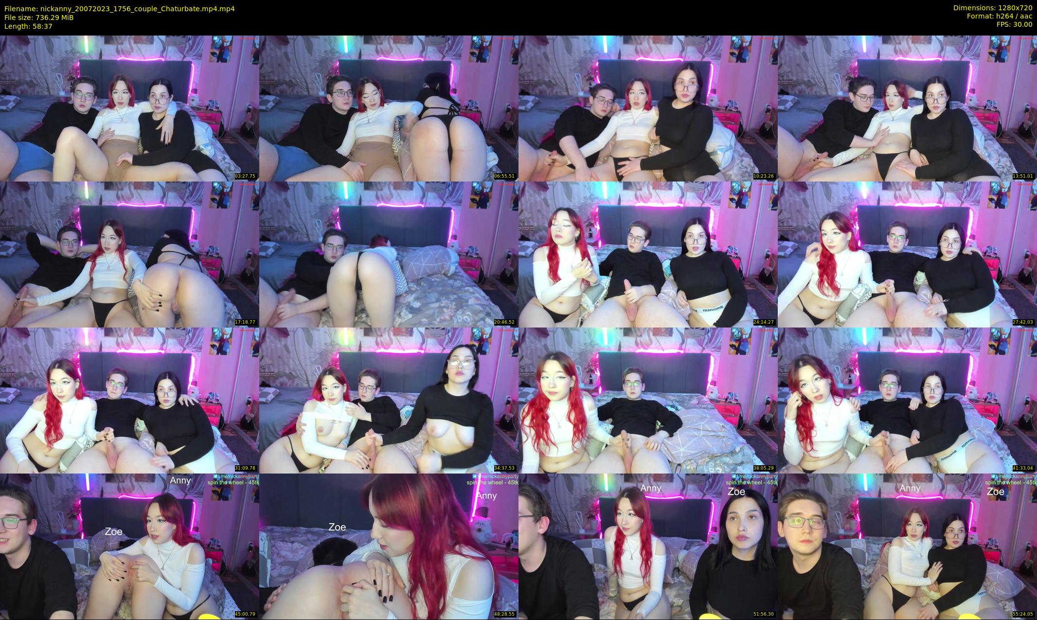 nickanny — 59 minute Chaturbate couple cam show recording, 720p, Jul 20, 2023