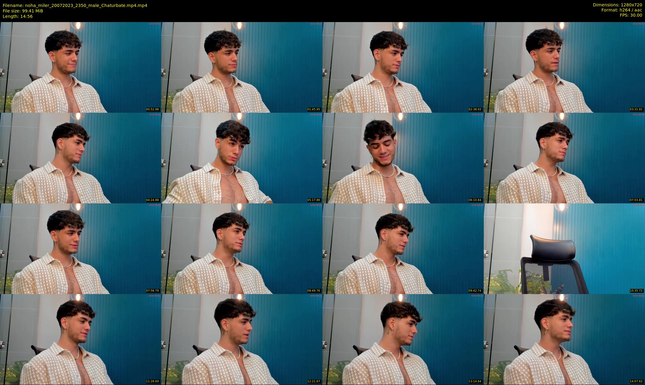 noha_miler — 15 minute Chaturbate male cam show recording, 720p, Jul 20, 2023