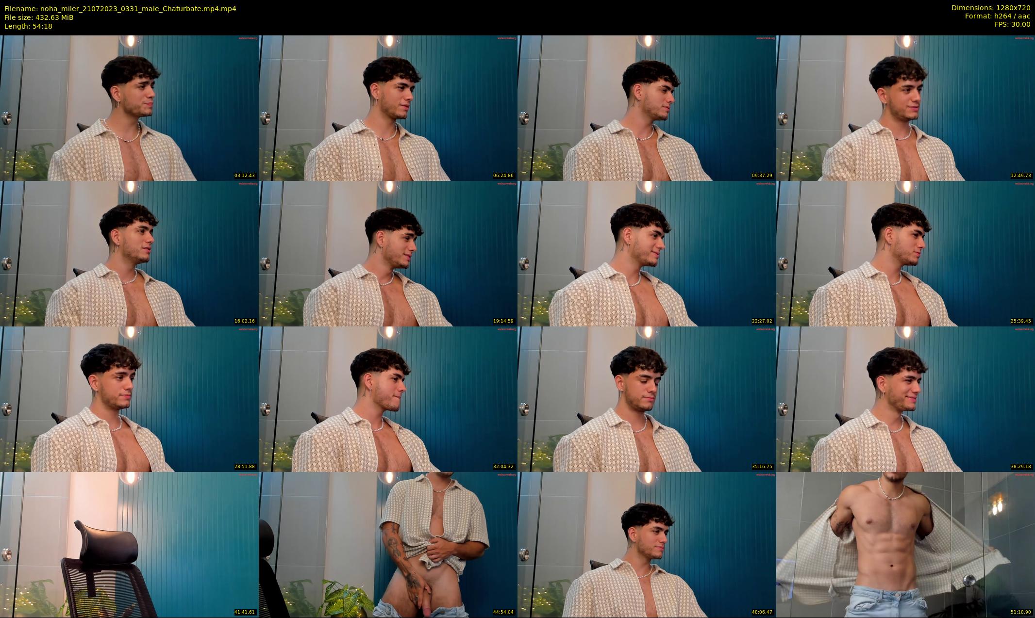 noha_miler — 55 minute Chaturbate male cam show recording, 720p, Jul 21, 2023