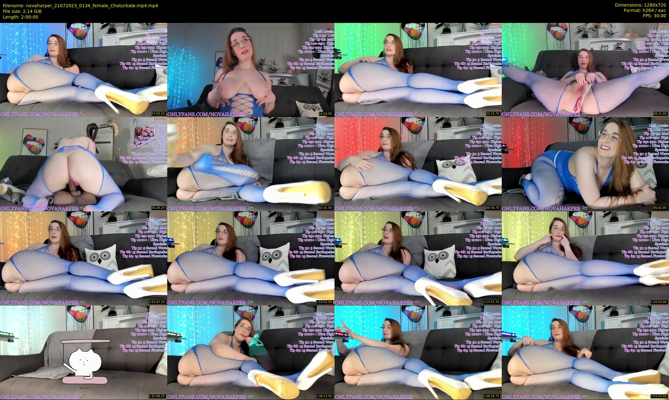 novaharper — 120 minute Chaturbate female cam show recording, 720p, Jul 21, 2023