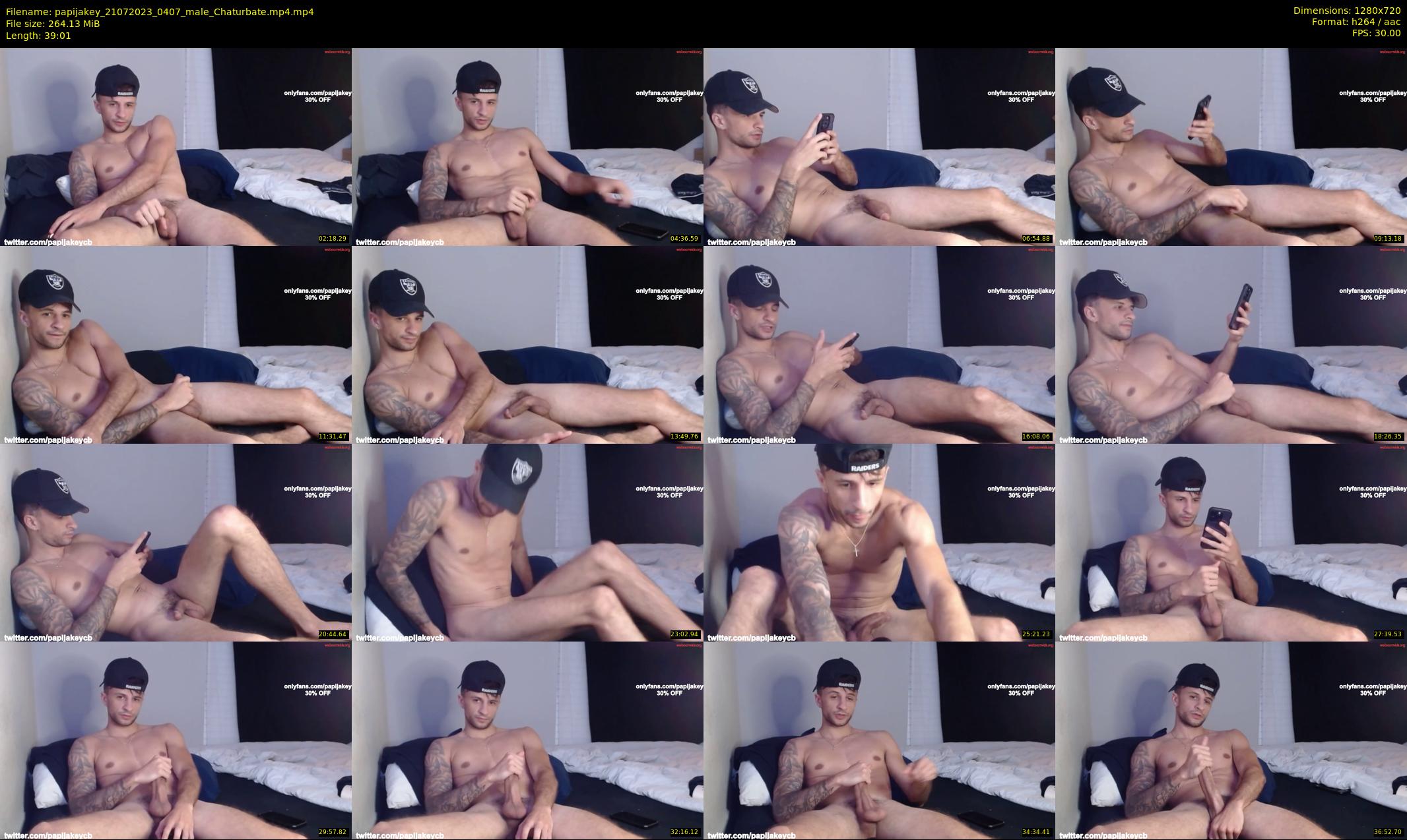 papijakey — 40 minute Chaturbate male cam show recording, 720p, Jul 21, 2023