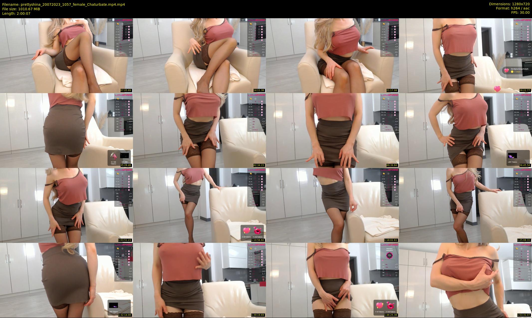 prettyshina — 121 minute Chaturbate female cam show recording, 720p, Jul 20, 2023