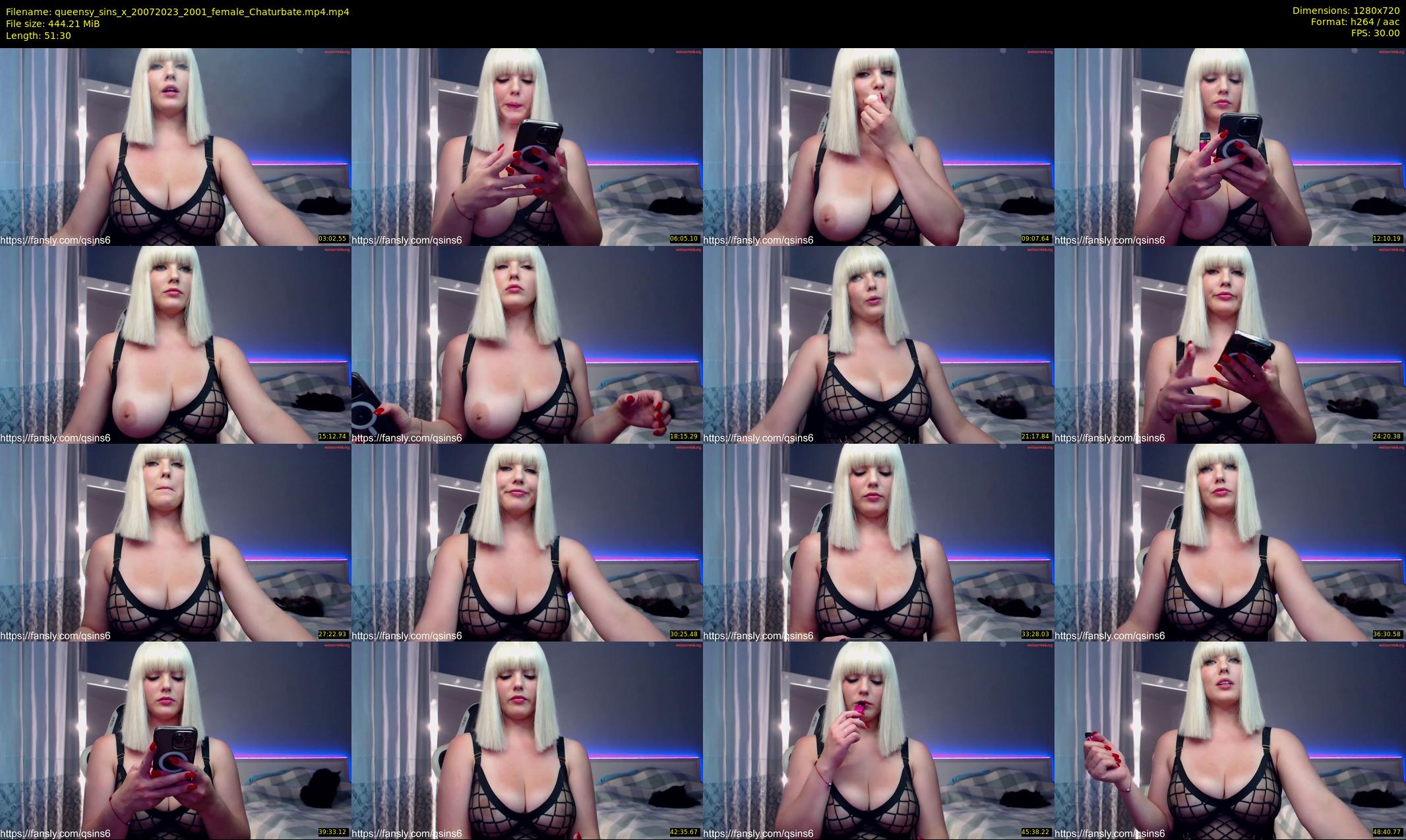 queensy_sins_x — 52 minute Chaturbate female cam show recording, 720p, Jul 20, 2023