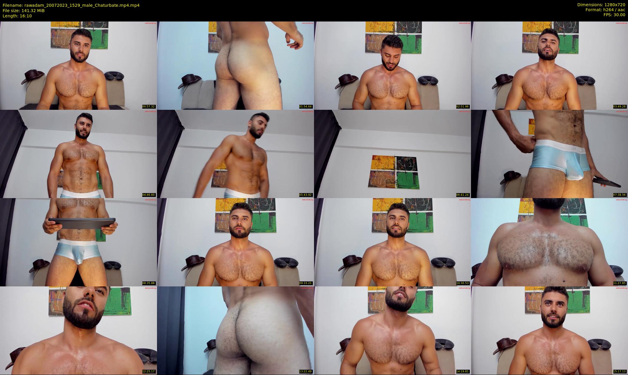 rawadam — 17 minute Chaturbate male cam show recording, 720p, Jul 20, 2023