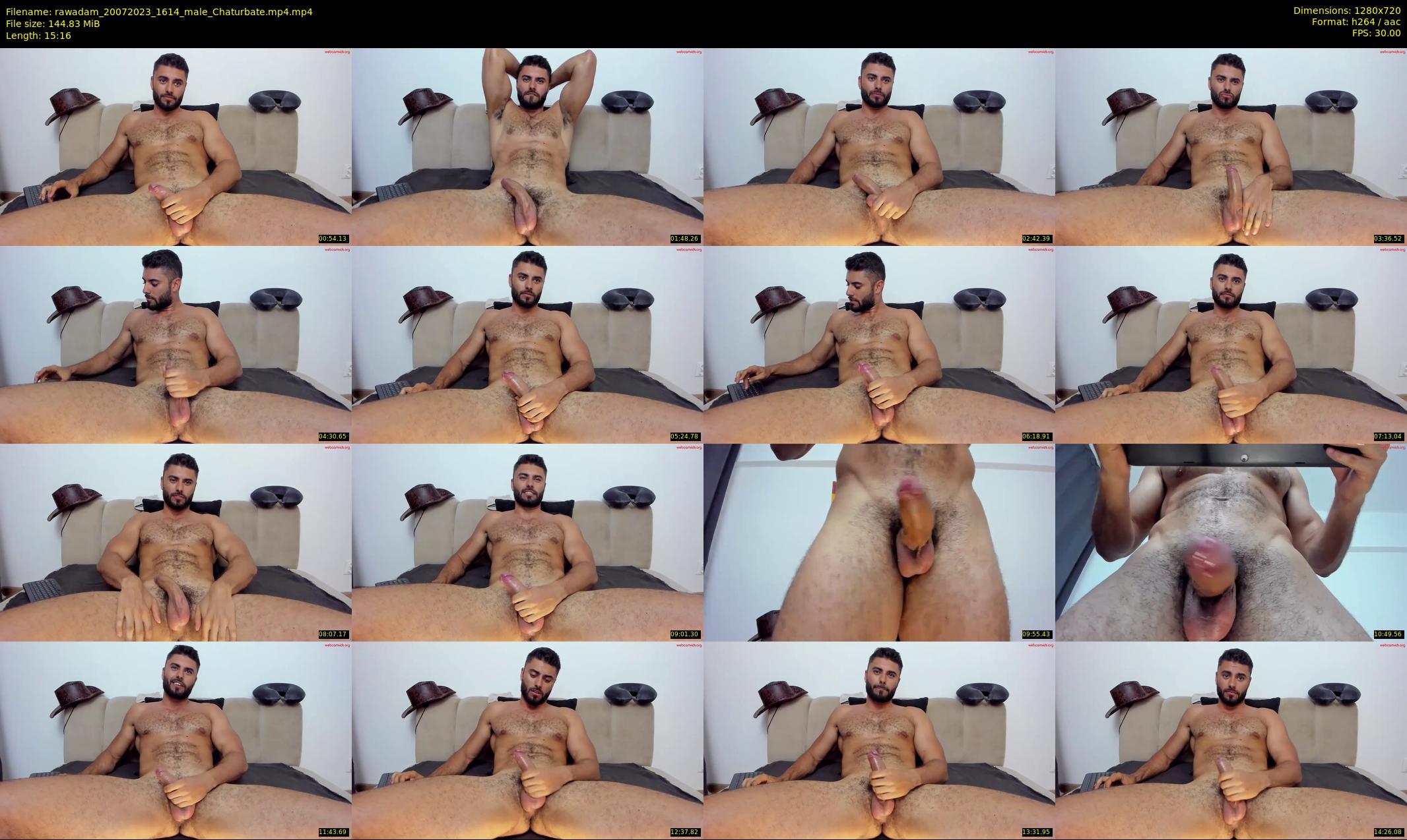 rawadam — 16 minute Chaturbate male cam show recording, 720p, Jul 20, 2023