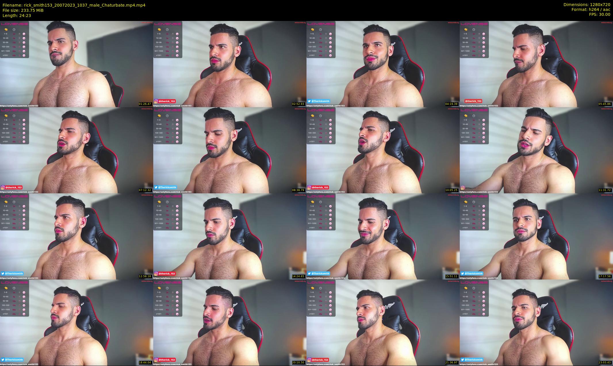 rick_smith153 — 25 minute Chaturbate male cam show recording, 720p, Jul 20, 2023