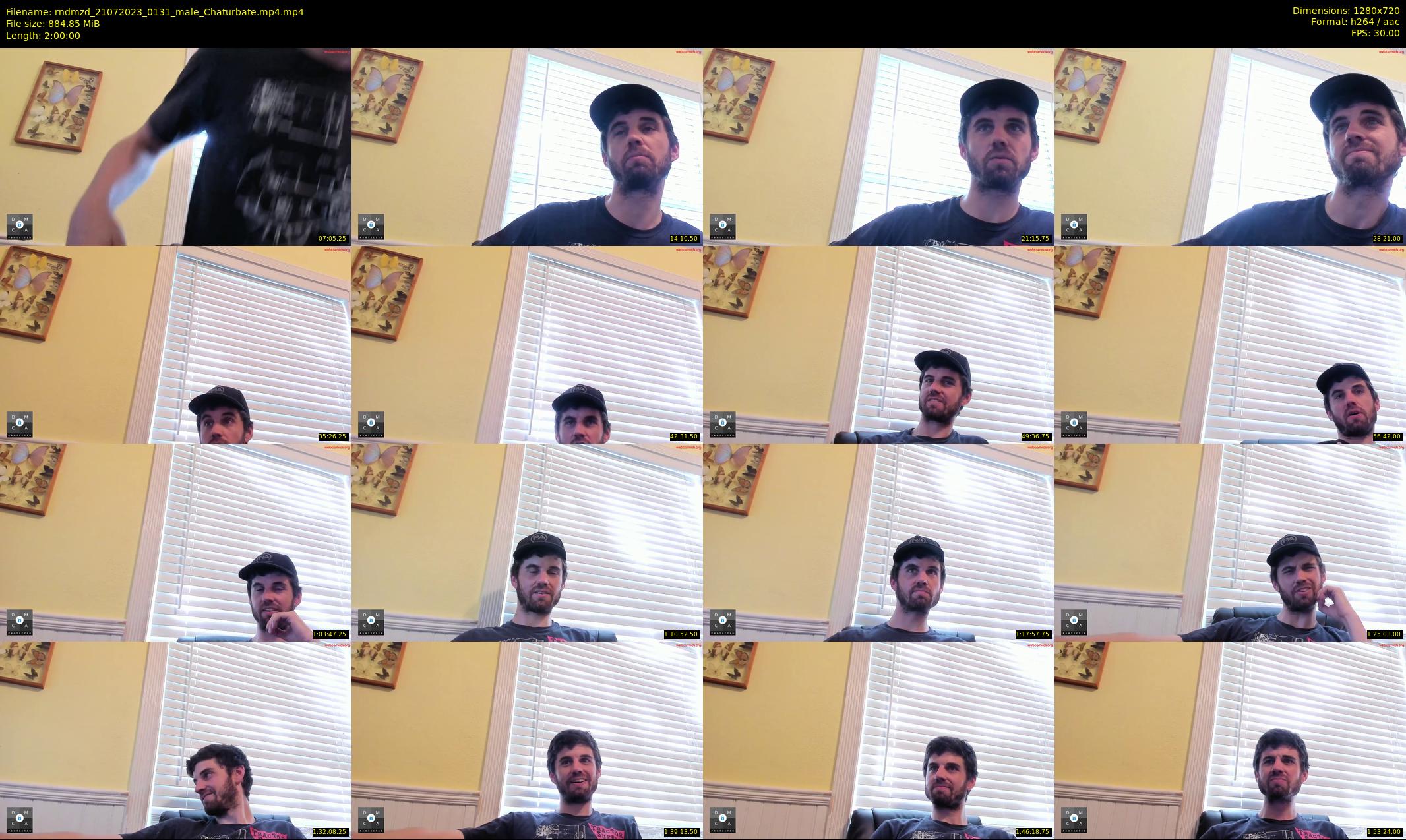 rndmzd — 120 minute Chaturbate male cam show recording, 720p, Jul 21, 2023