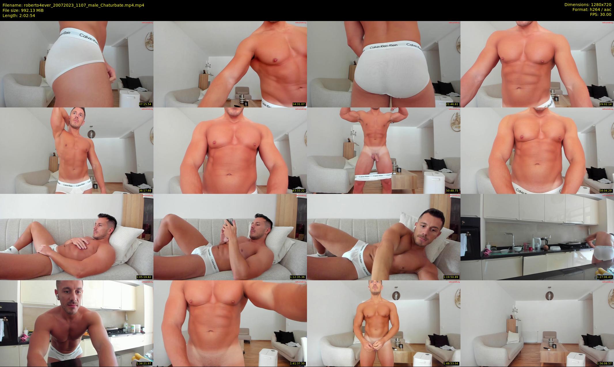 roberto4ever — 123 minute Chaturbate male cam show recording, 720p, Jul 20, 2023