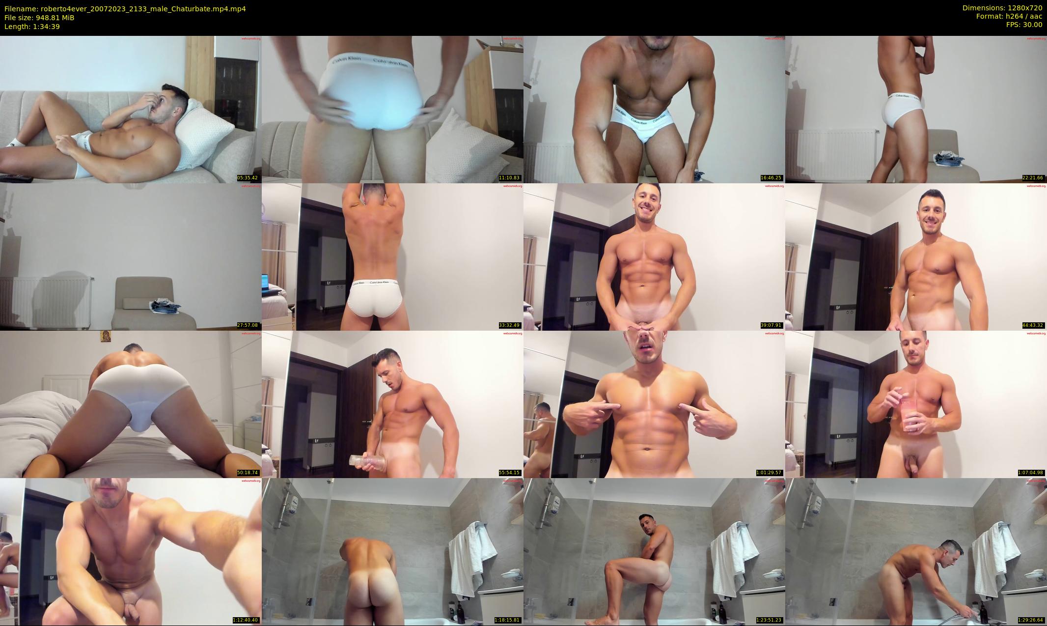 roberto4ever — 95 minute Chaturbate male cam show recording, 720p, Jul 20, 2023