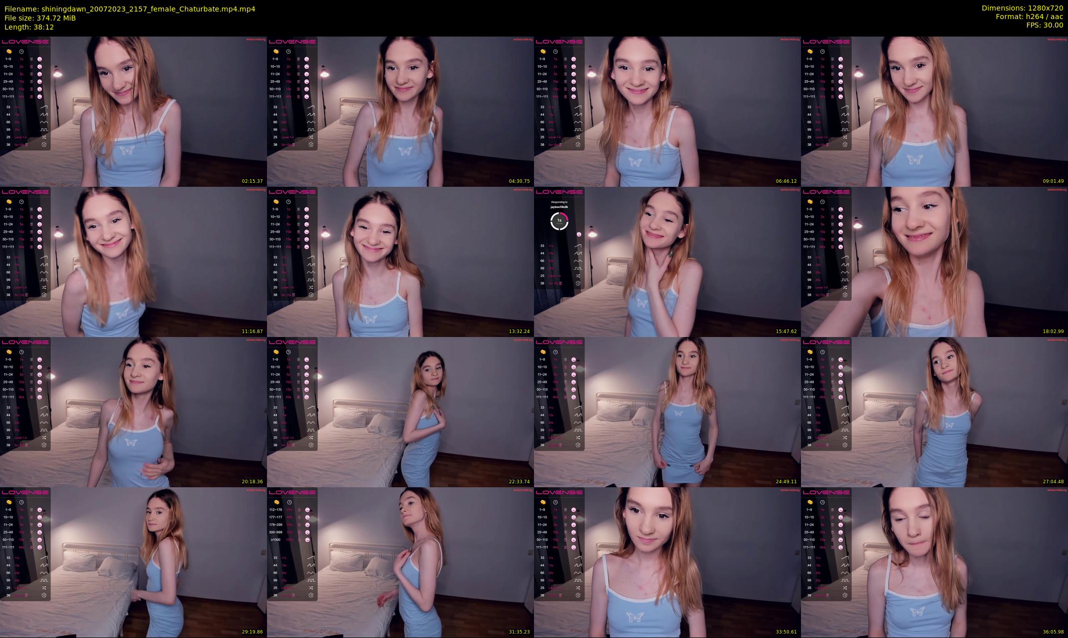 shiningdawn — 39 minute Chaturbate female cam show recording, 720p, Jul 20, 2023
