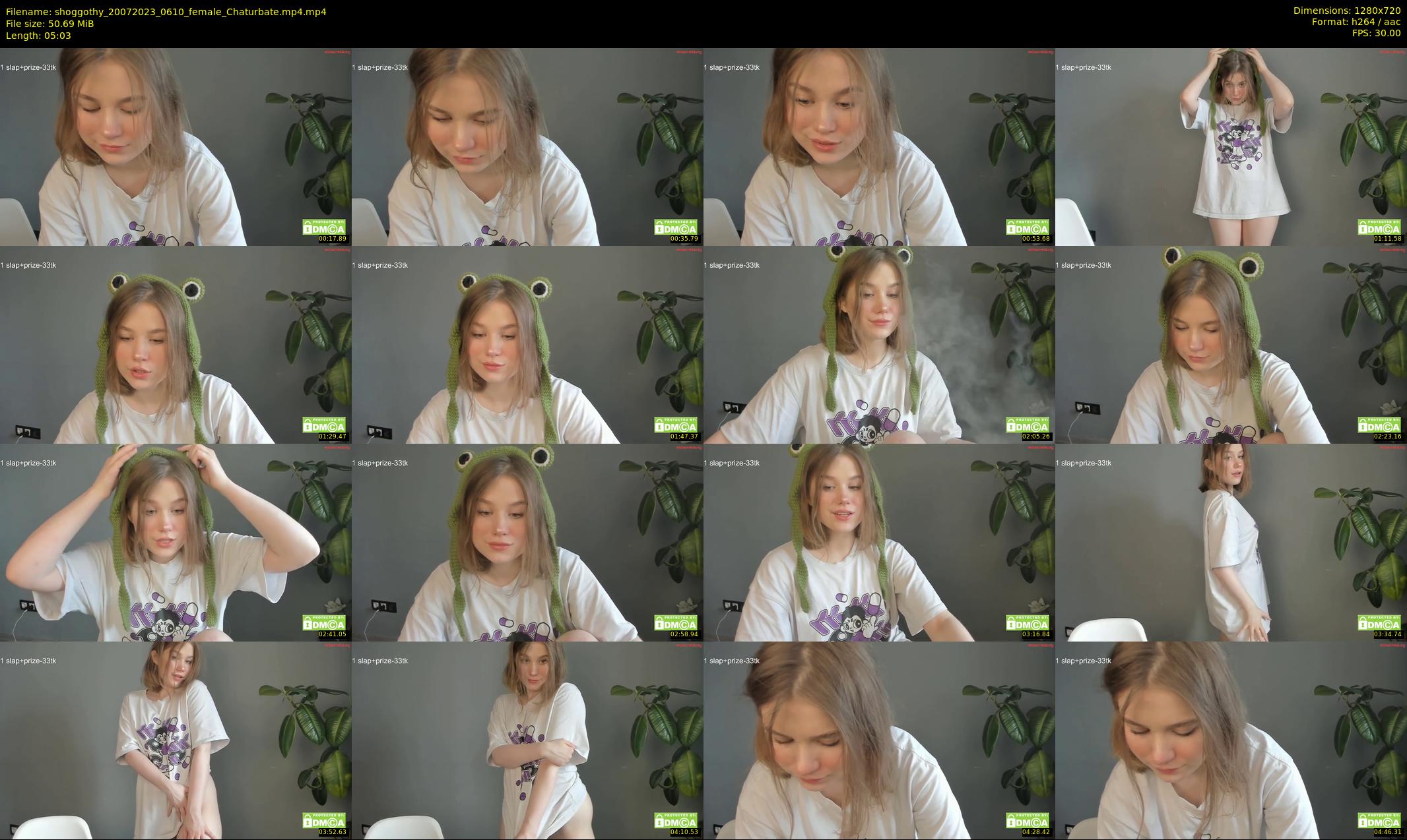 shoggothy — 6 minute Chaturbate female cam show recording, 720p, Jul 20, 2023