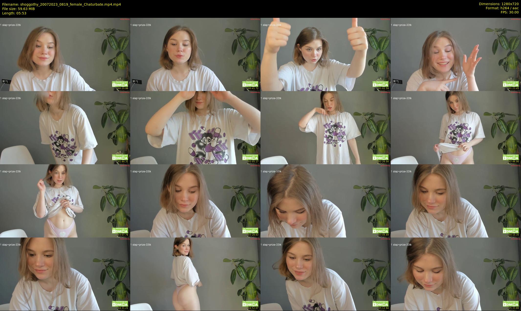 shoggothy — 6 minute Chaturbate female cam show recording, 720p, Jul 20, 2023