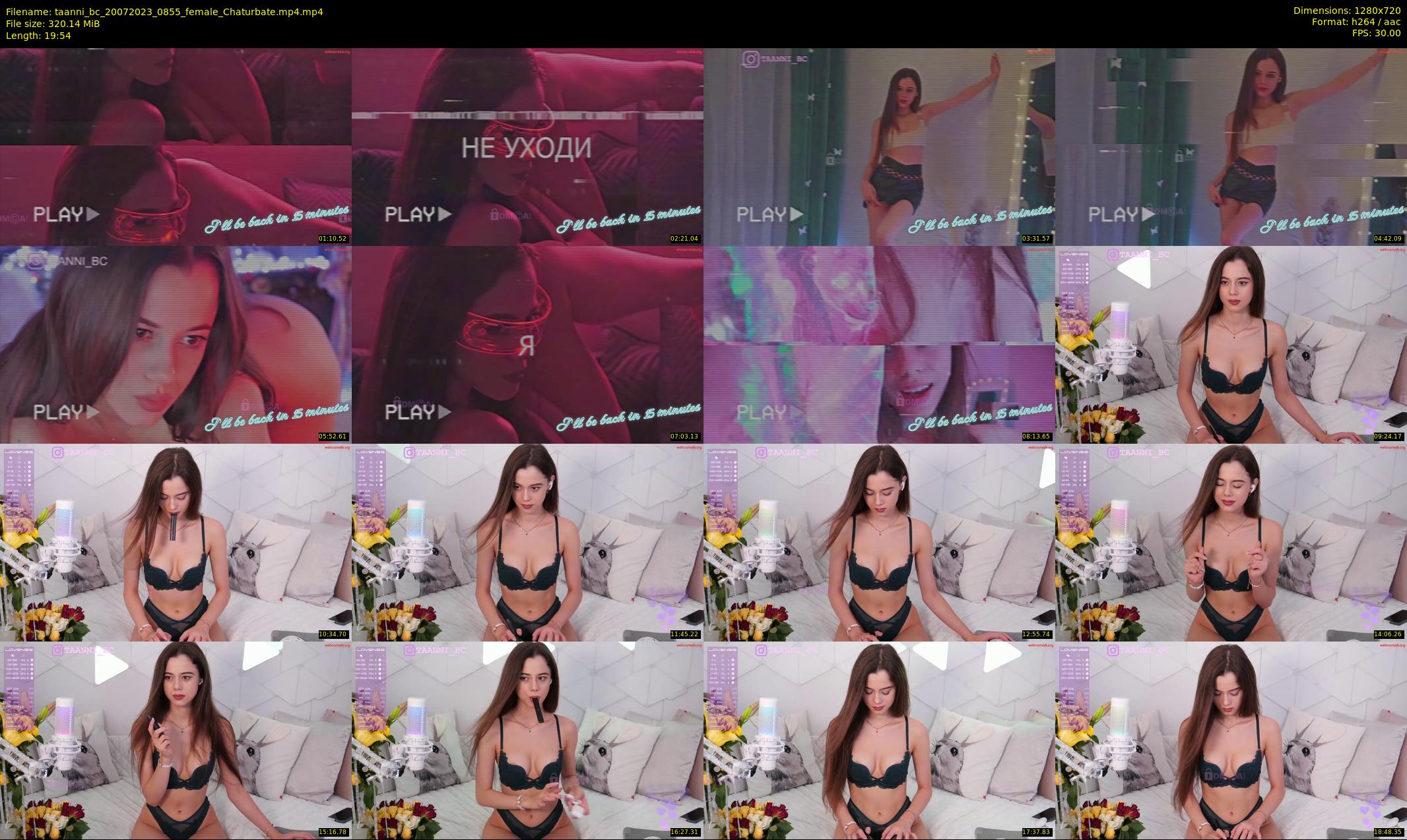 taanni_bc — 20 minute Chaturbate female cam show recording, 720p, Jul 20, 2023