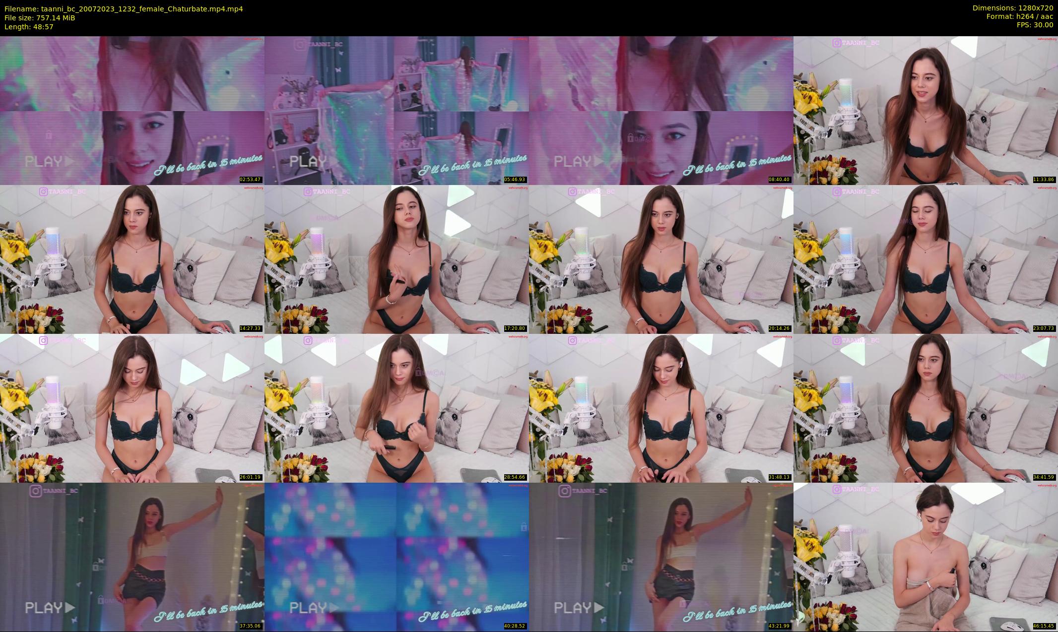 taanni_bc — 49 minute Chaturbate female cam show recording, 720p, Jul 20, 2023
