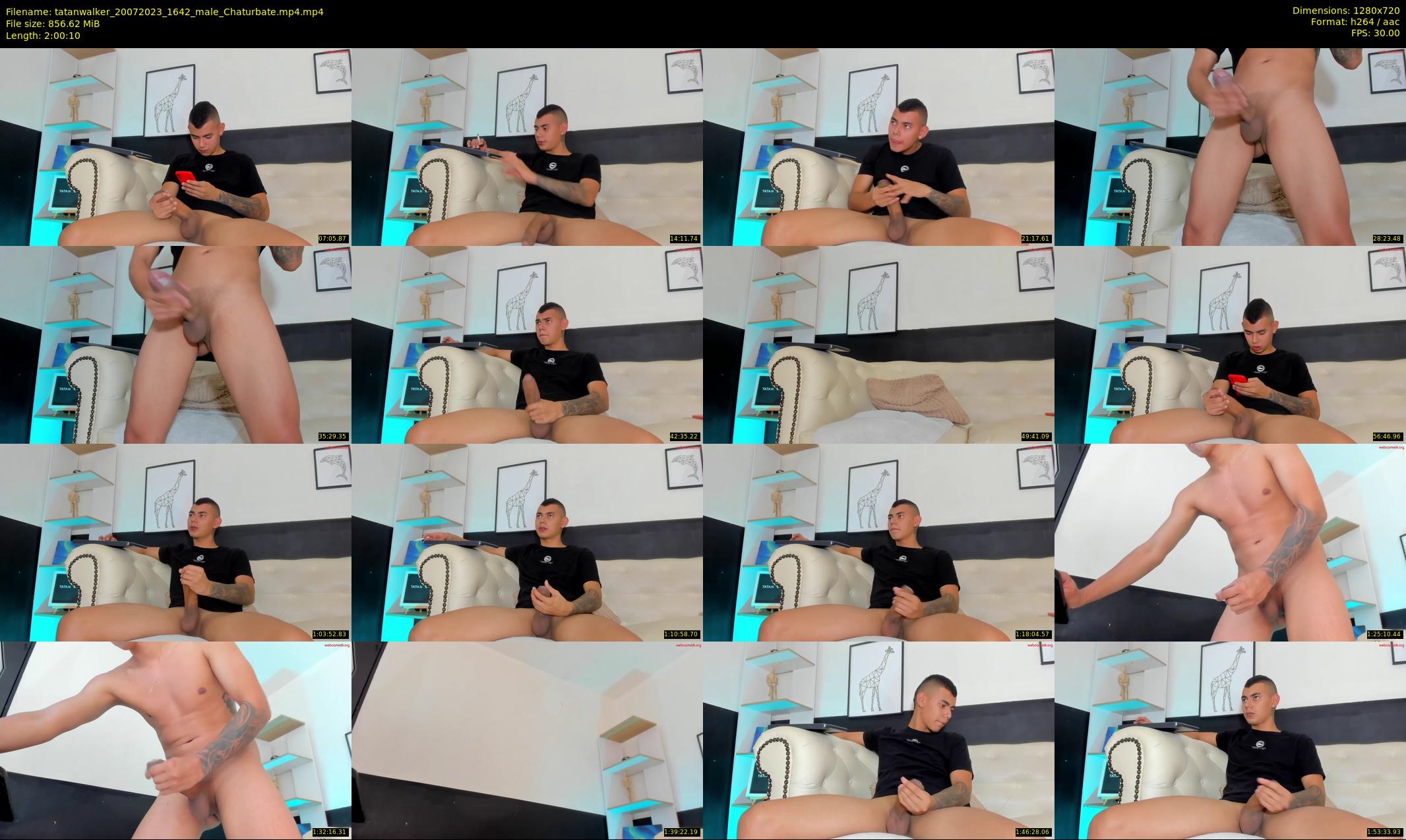 tatanwalker — 121 minute Chaturbate male cam show recording, 720p, Jul 20, 2023