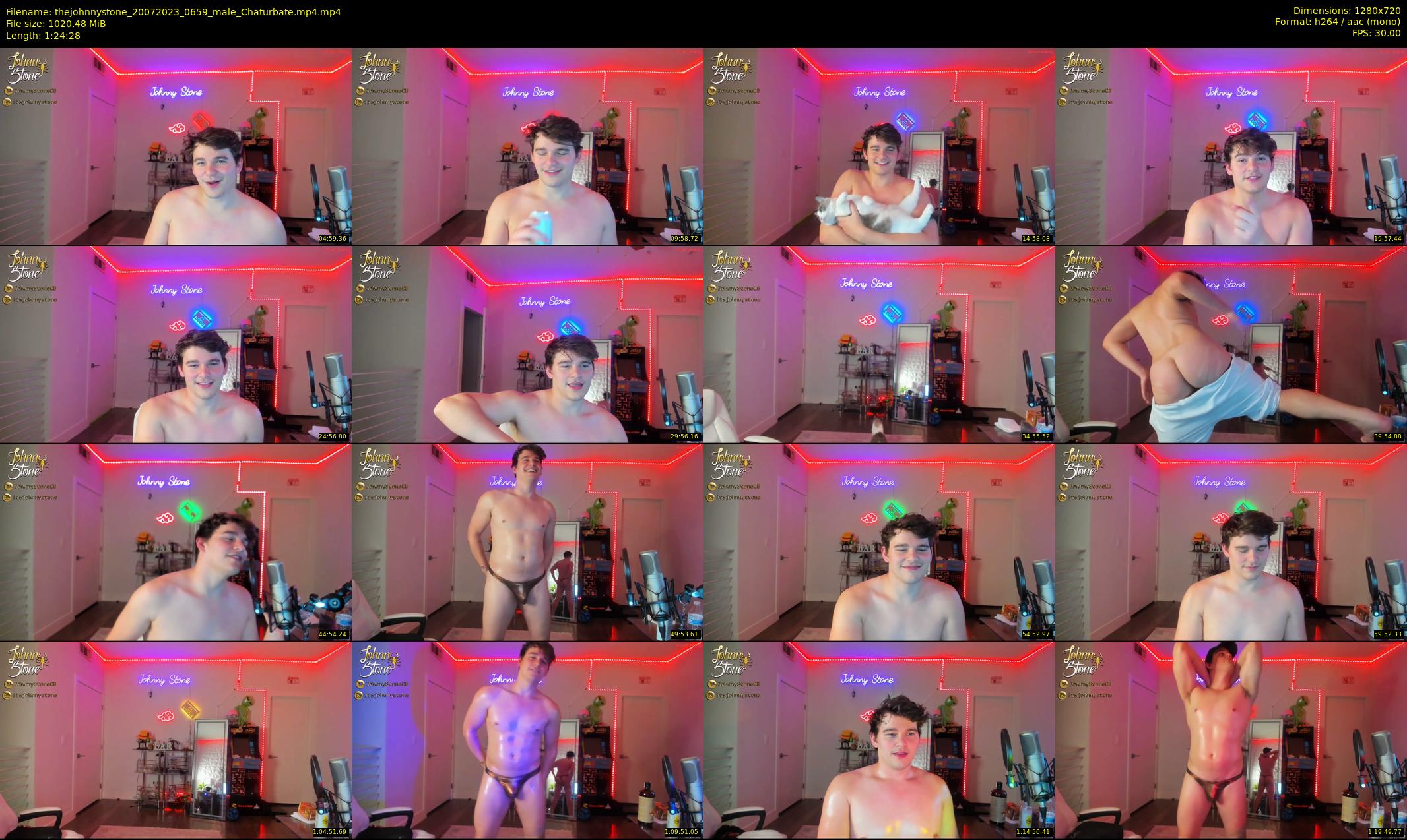thejohnnystone — 85 minute Chaturbate male cam show recording, 720p, Jul 20, 2023