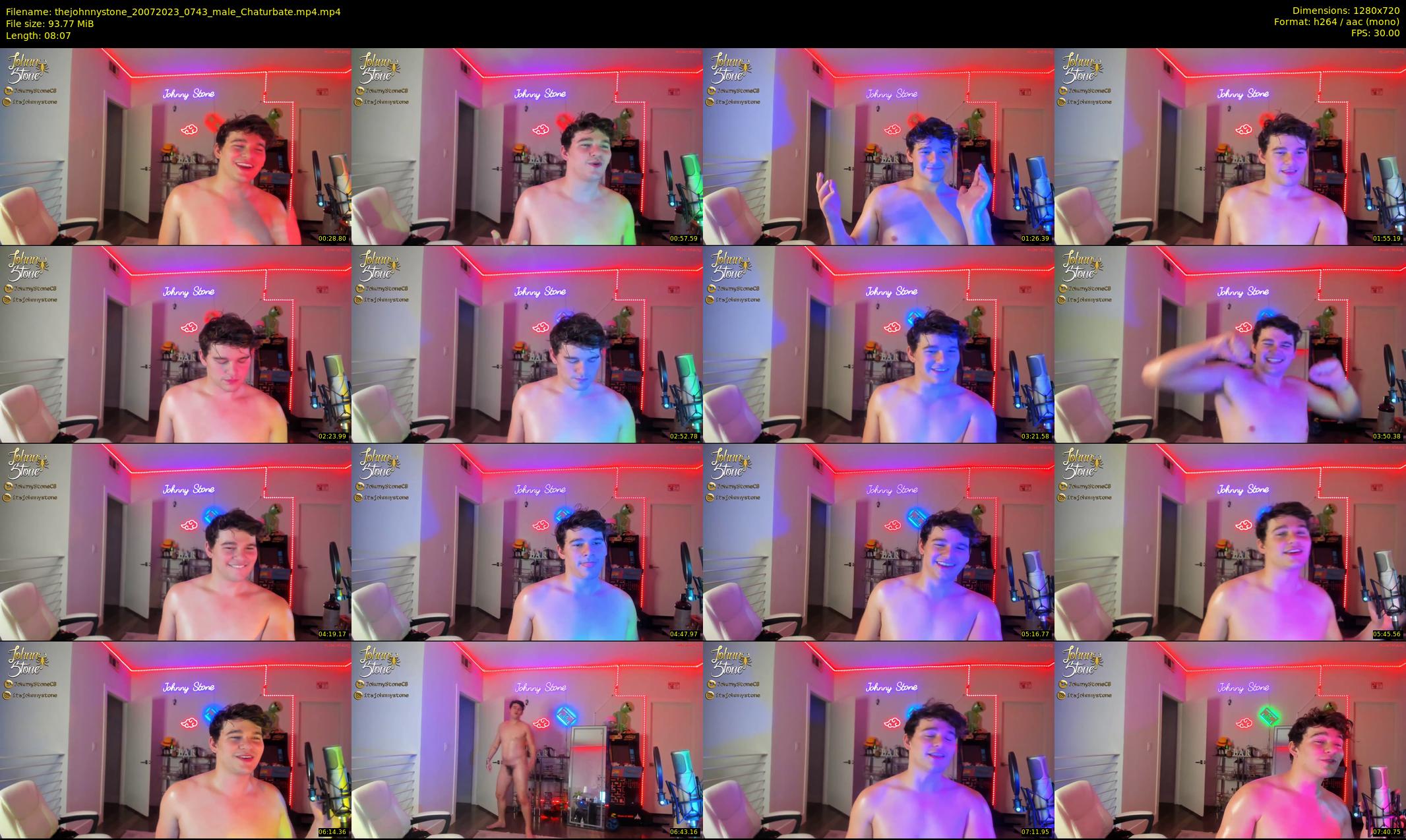 thejohnnystone — 9 minute Chaturbate male cam show recording, 720p, Jul 20, 2023