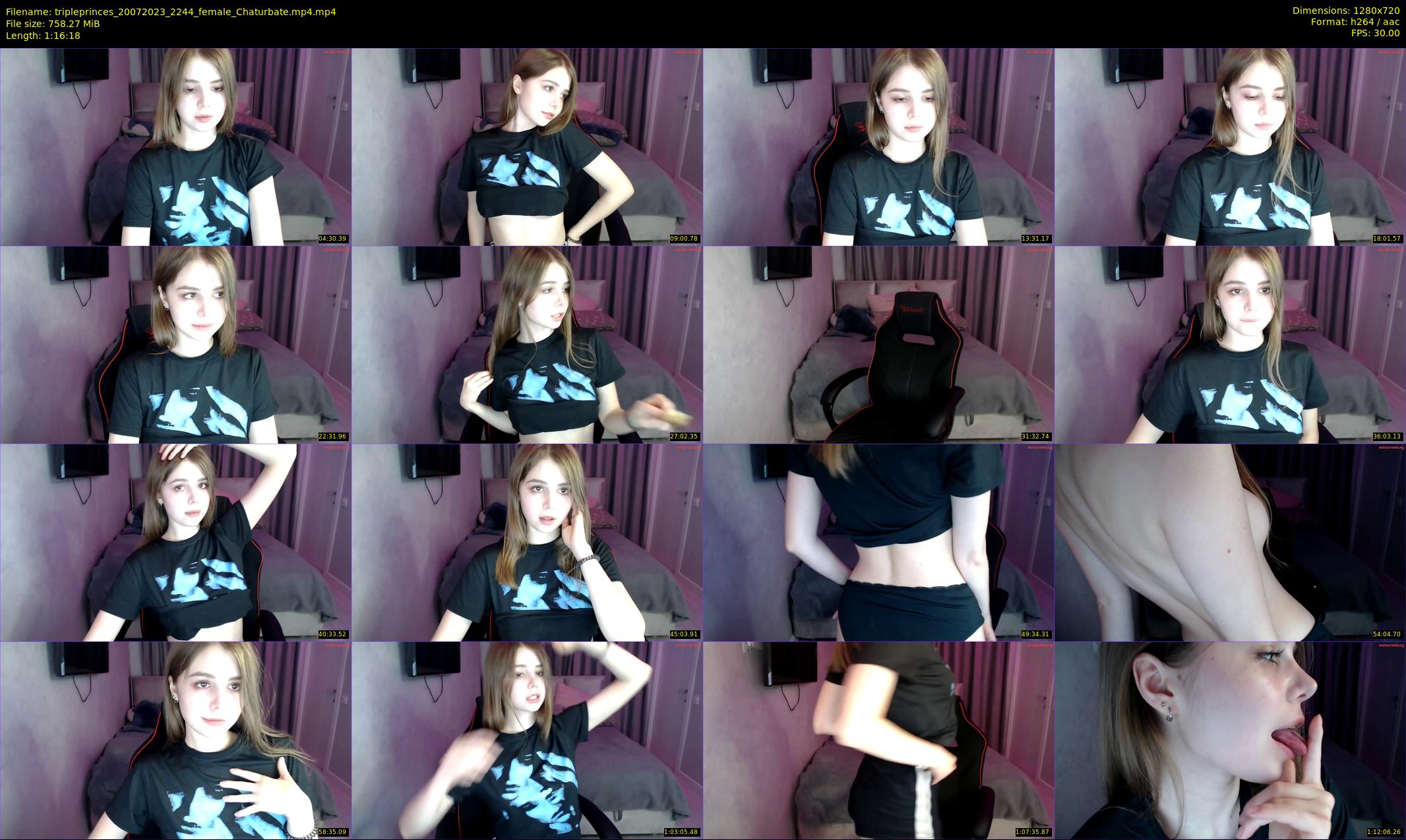 tripleprinces — 77 minute Chaturbate female cam show recording, 720p, Jul 20, 2023