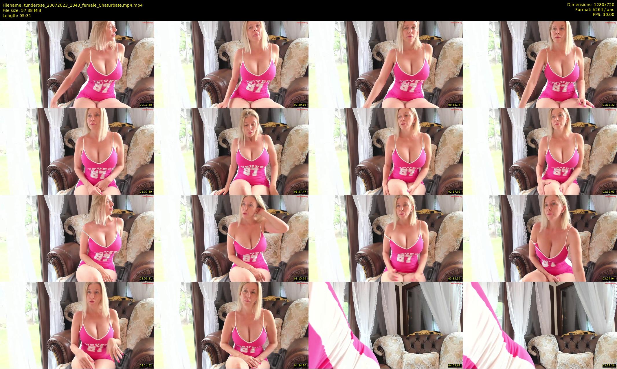 tunderose — 6 minute Chaturbate female cam show recording, 720p, Jul 20, 2023