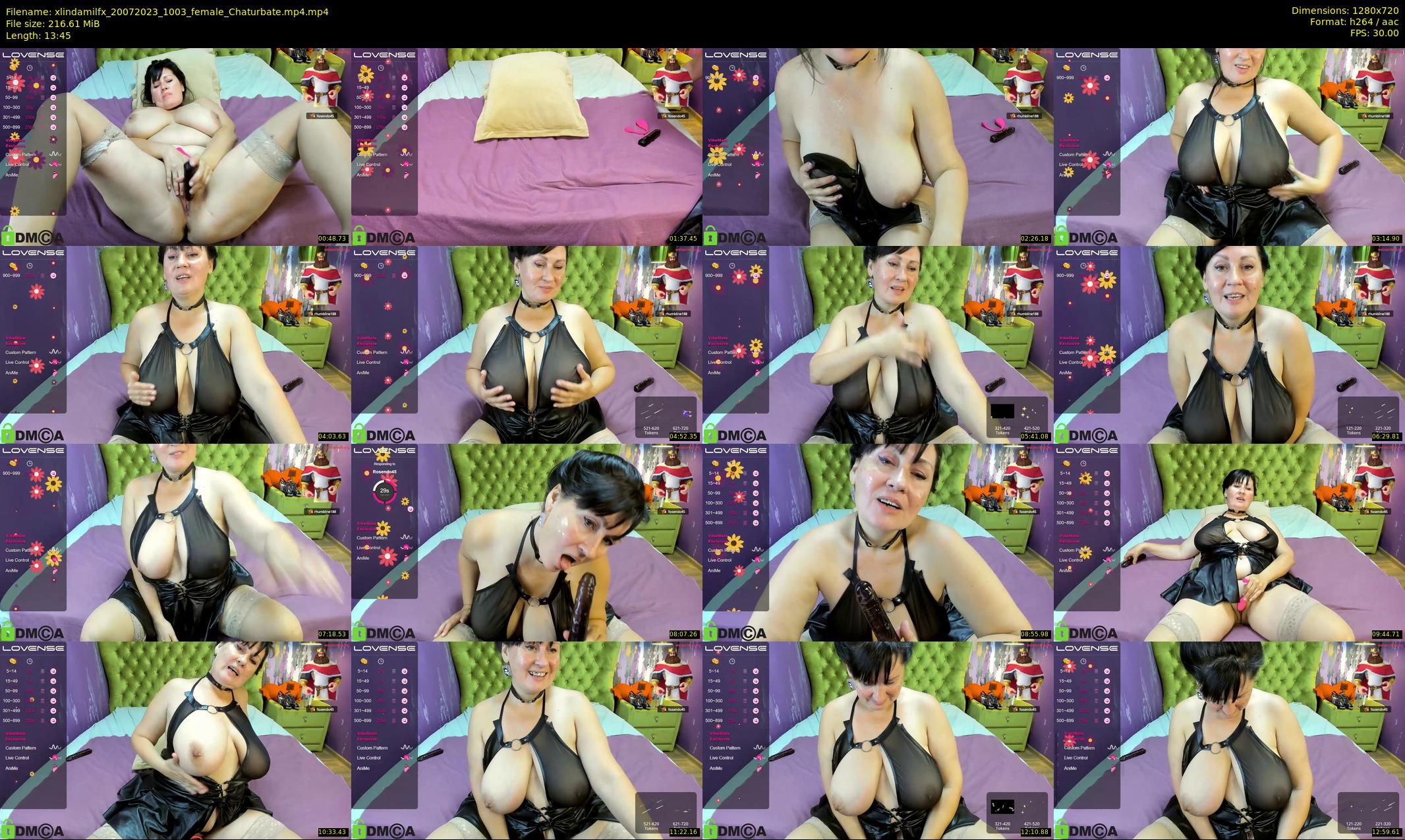 xlindamilfx — 14 minute Chaturbate female cam show recording, 720p, Jul 20, 2023