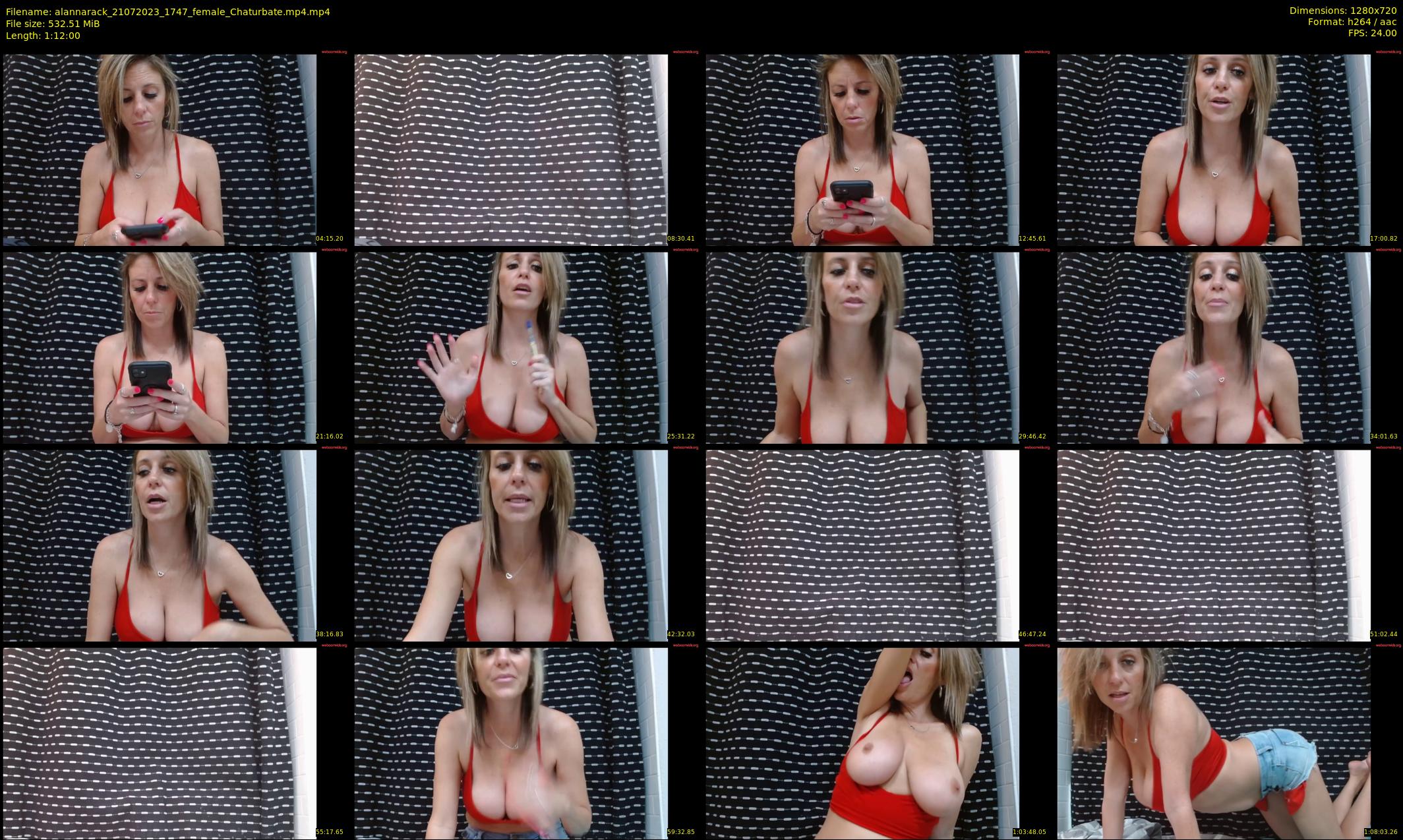 alannarack — 72 minute Chaturbate female cam show recording, 720p, Jul 21, 2023