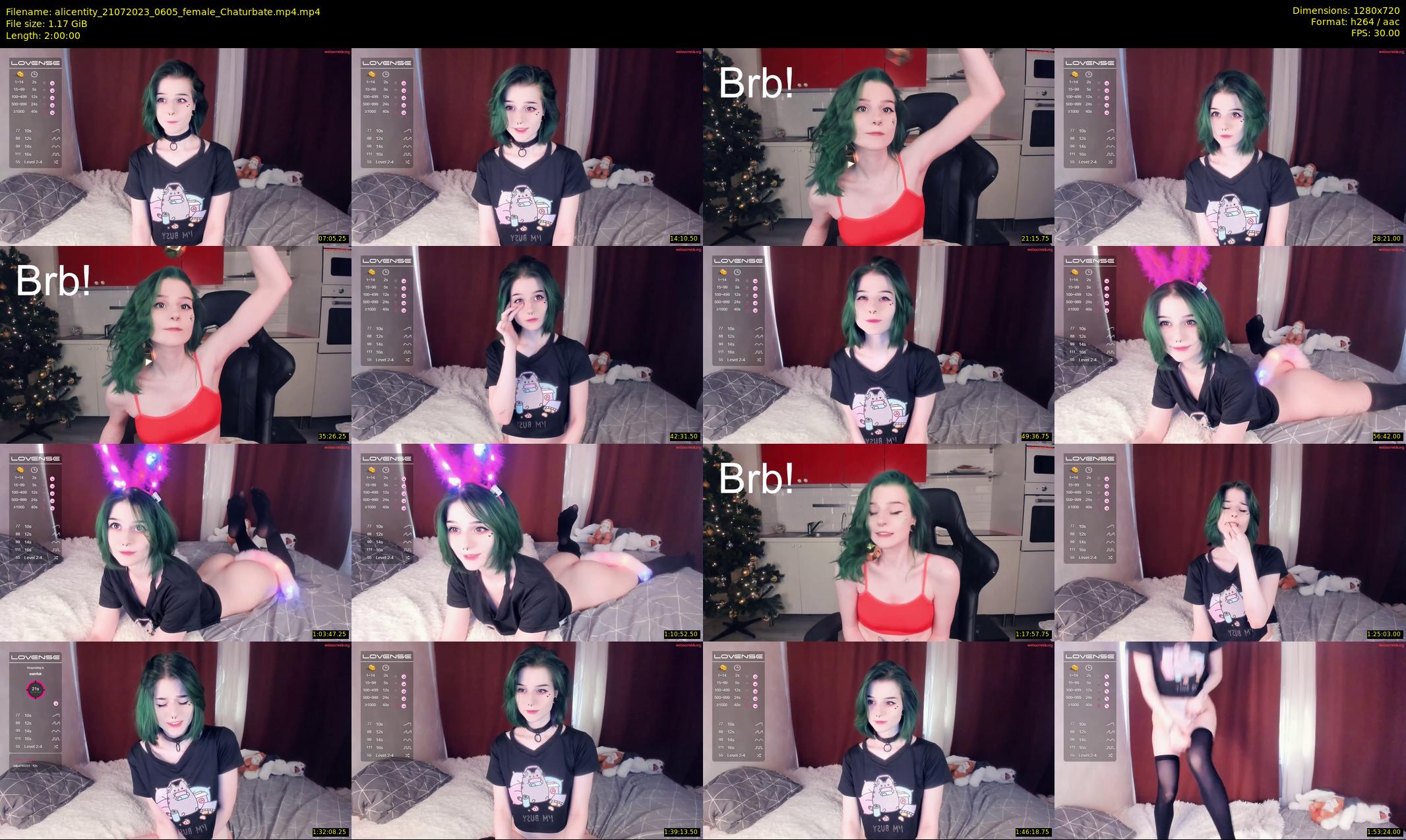 alicentity — 120 minute Chaturbate female cam show recording, 720p, Jul 21, 2023