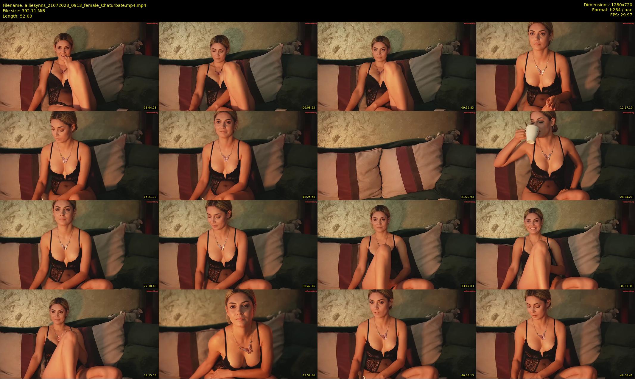 alliesynns — 52 minute Chaturbate female cam show recording, 720p, Jul 21, 2023