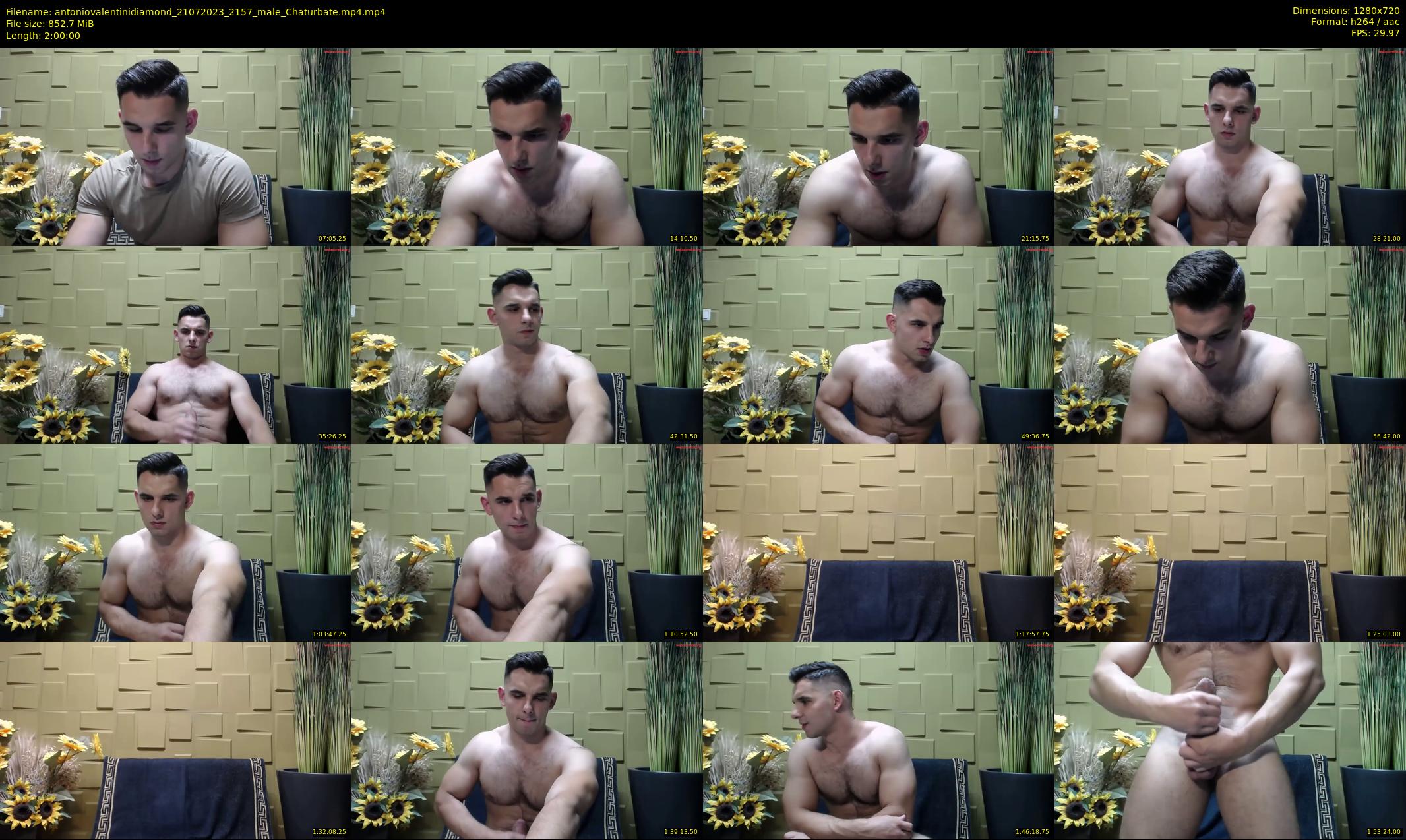 antoniovalentinidiamond — 120 minute Chaturbate male cam show recording, 720p, Jul 21, 2023