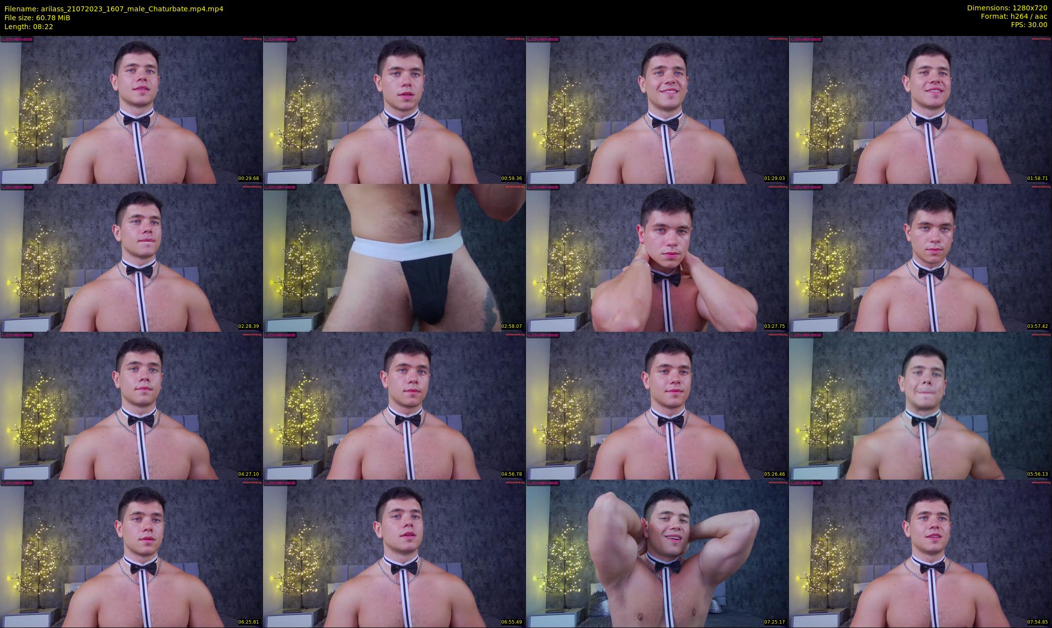 arilass — 9 minute Chaturbate male cam show recording, 720p, Jul 21, 2023