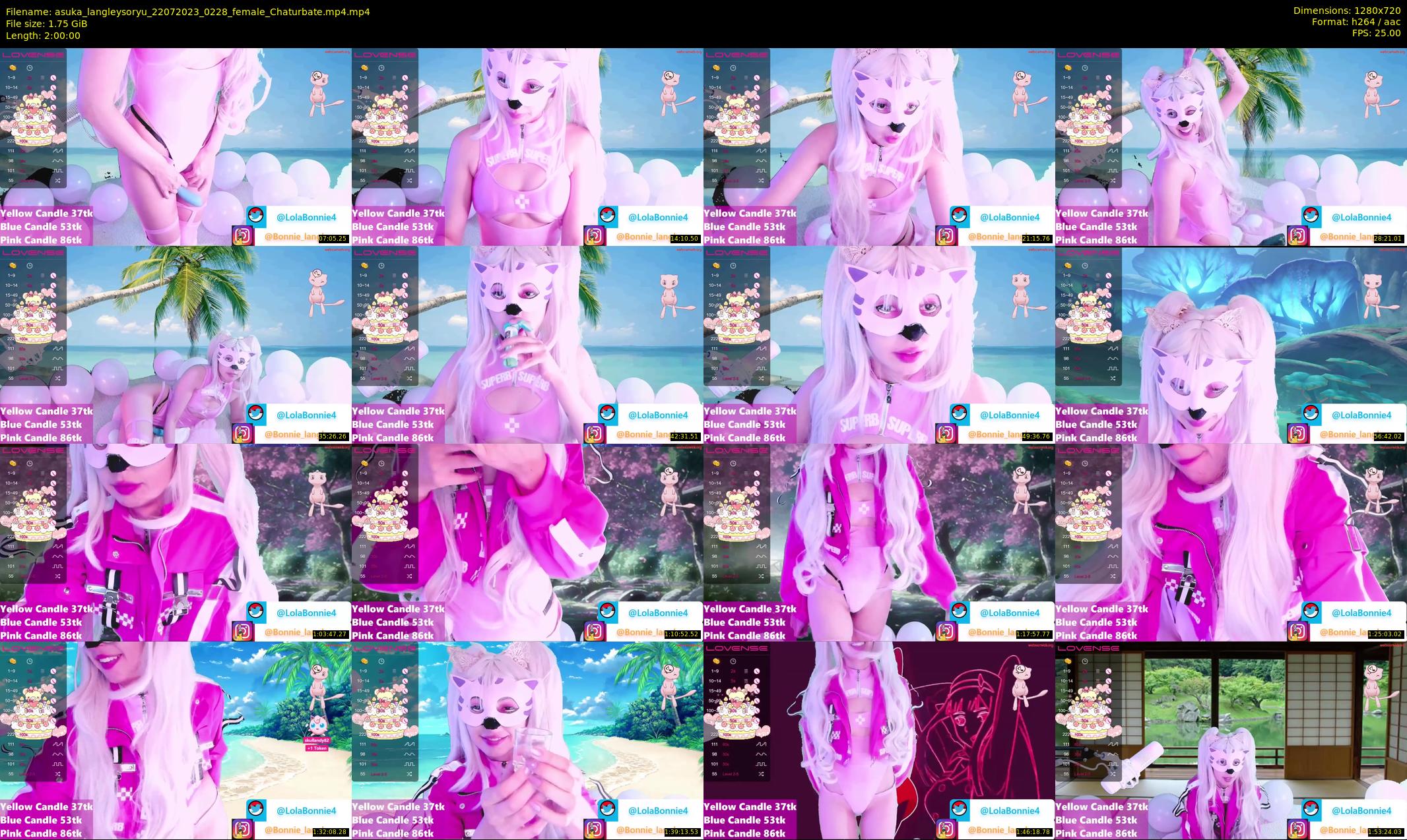 asuka_langleysoryu — 120 minute Chaturbate female cam show recording, 720p, Jul 22, 2023