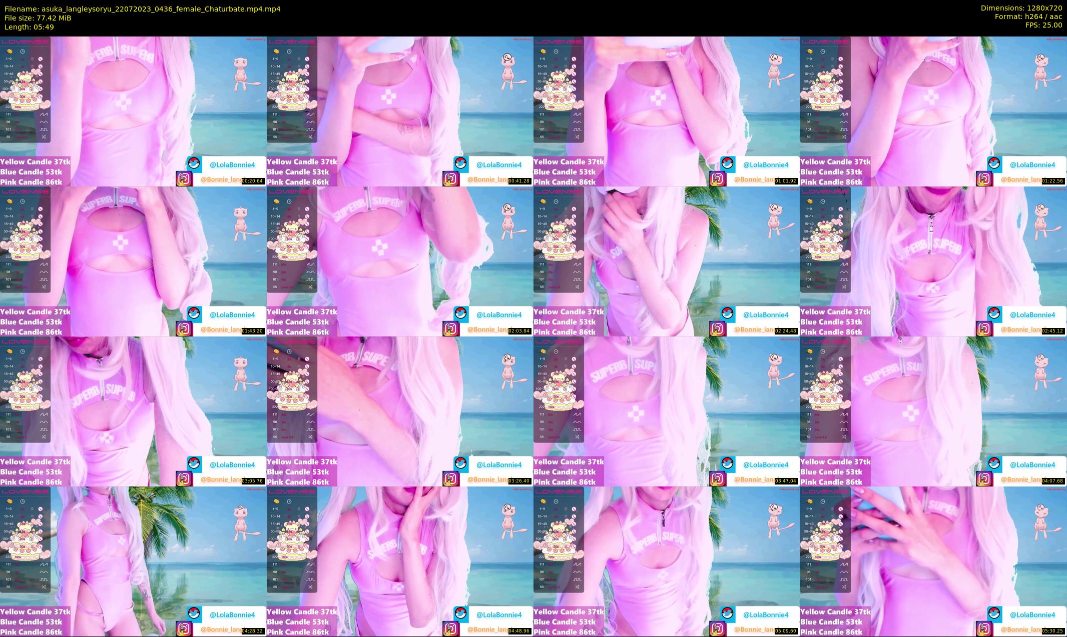 asuka_langleysoryu — 6 minute Chaturbate female cam show recording, 720p, Jul 22, 2023