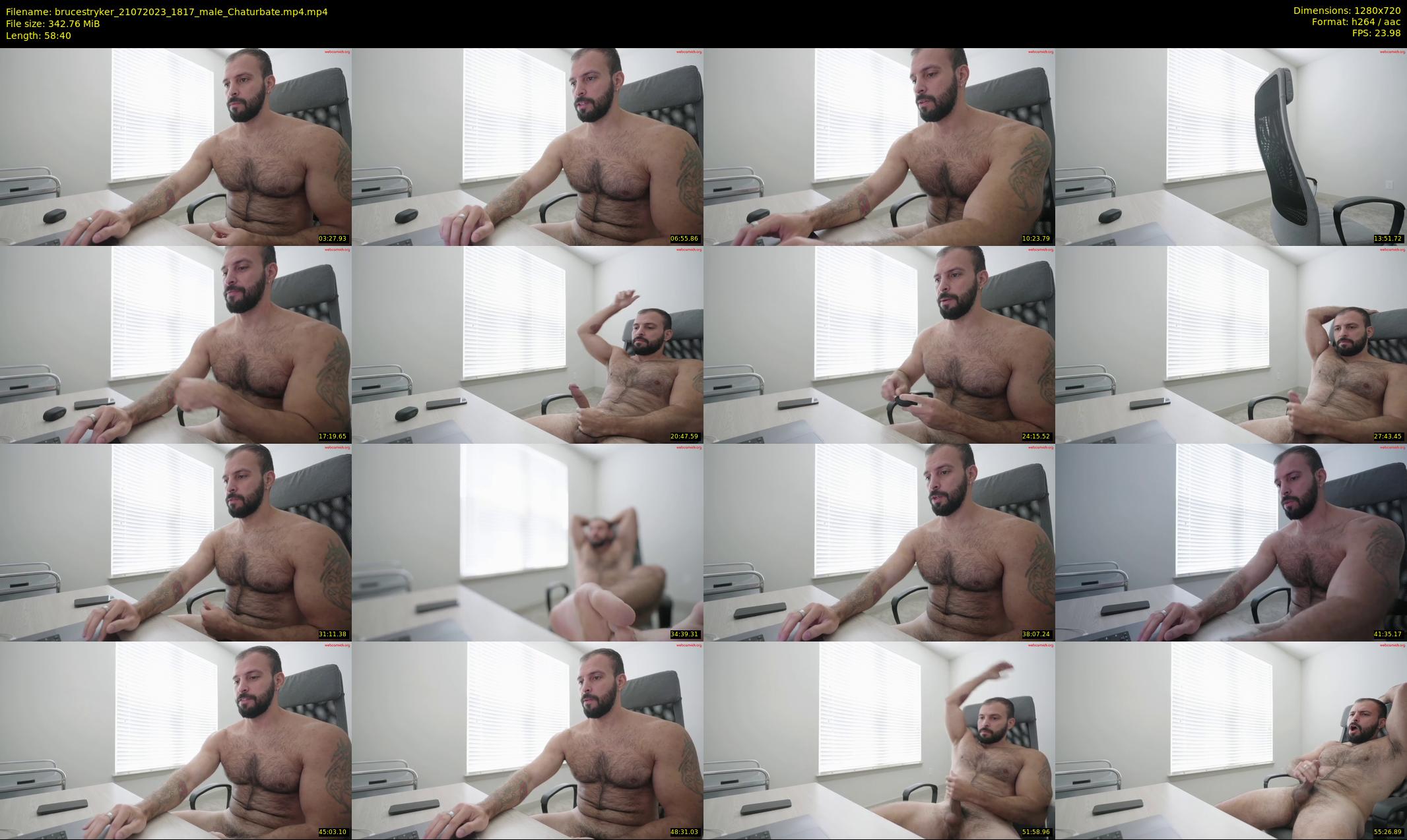 brucestryker — 59 minute Chaturbate male cam show recording, 720p, Jul 21, 2023