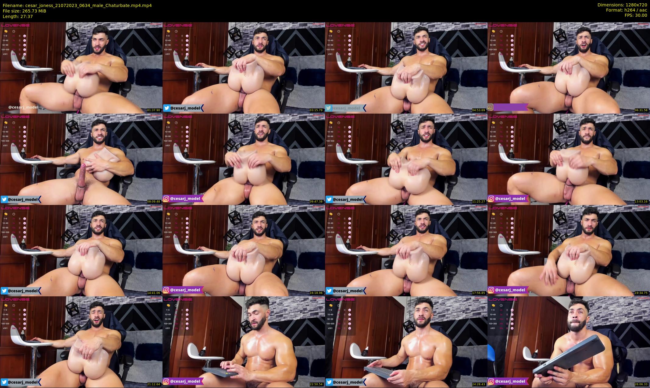 cesar_joness — 28 minute Chaturbate male cam show recording, 720p, Jul 21, 2023
