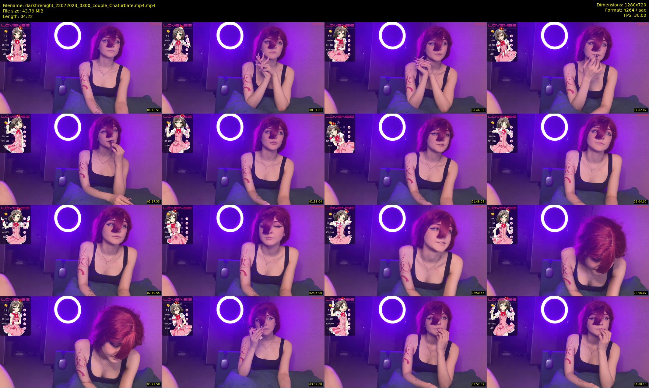 darkfirenight — 5 minute Chaturbate couple cam show recording, 720p, Jul 22, 2023
