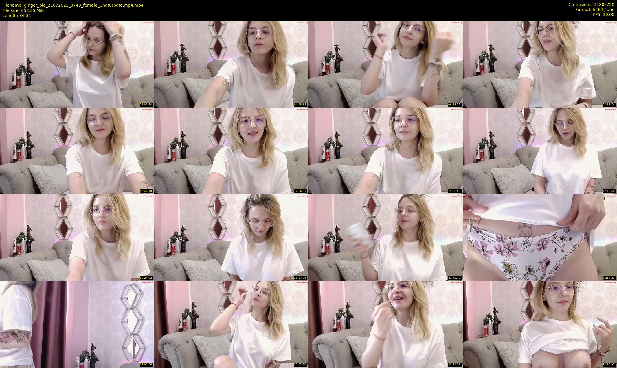 ginger_pie — 37 minute Chaturbate female cam show recording, 720p, Jul 21, 2023
