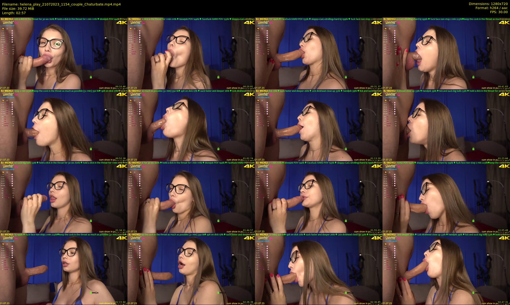 helena_play — 3 minute Chaturbate couple cam show recording, 720p, Jul 21, 2023