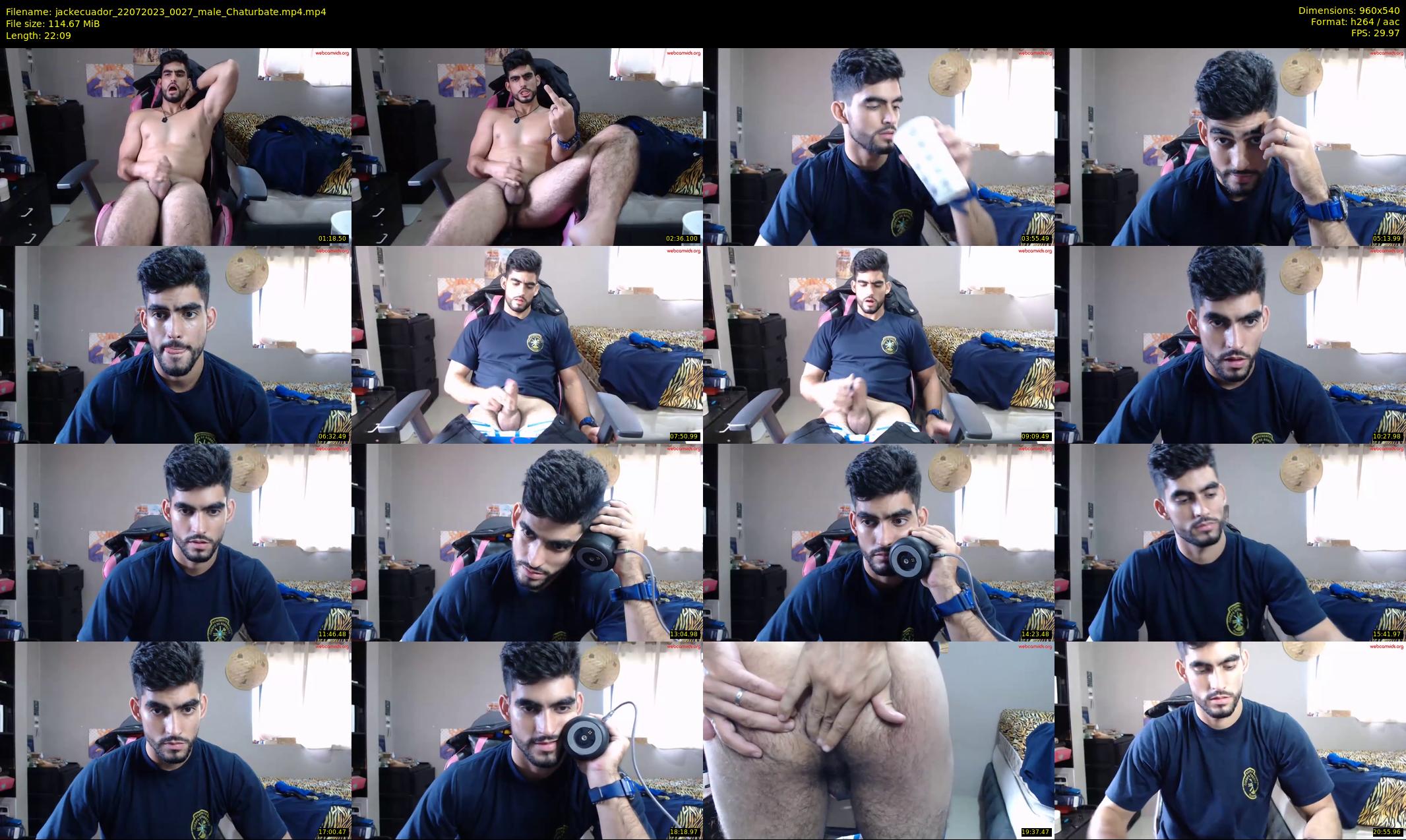 jackecuador — 23 minute Chaturbate male cam show recording, 480p, Jul 22, 2023