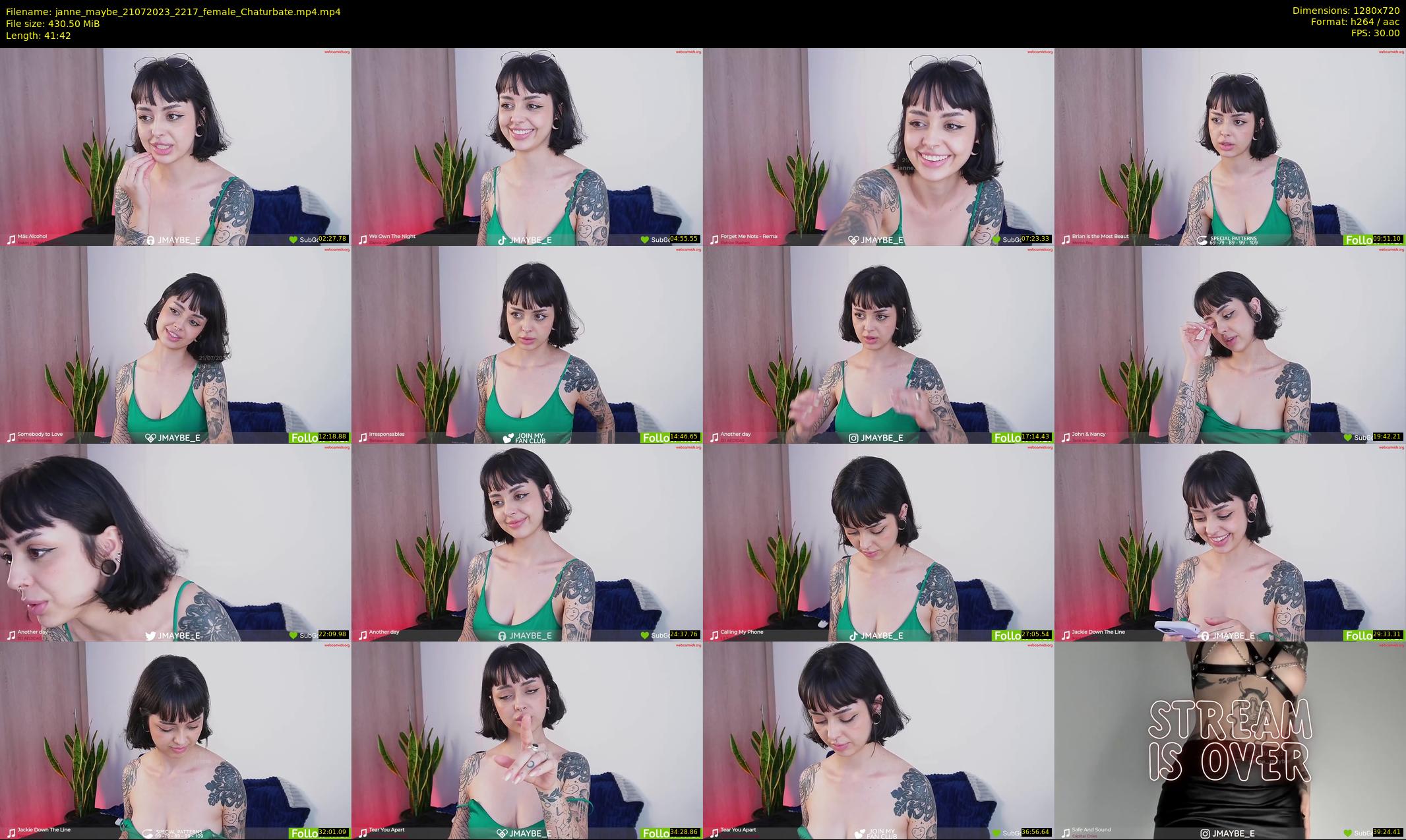 janne_maybe — 42 minute Chaturbate female cam show recording, 720p, Jul 21, 2023