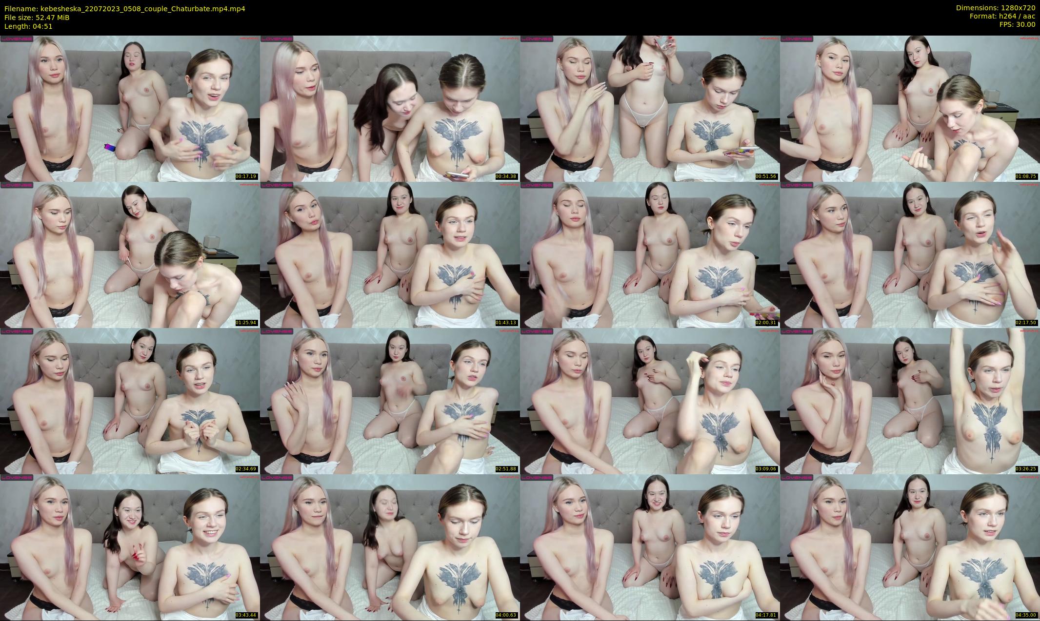 kebesheska — 5 minute Chaturbate couple cam show recording, 720p, Jul 22, 2023