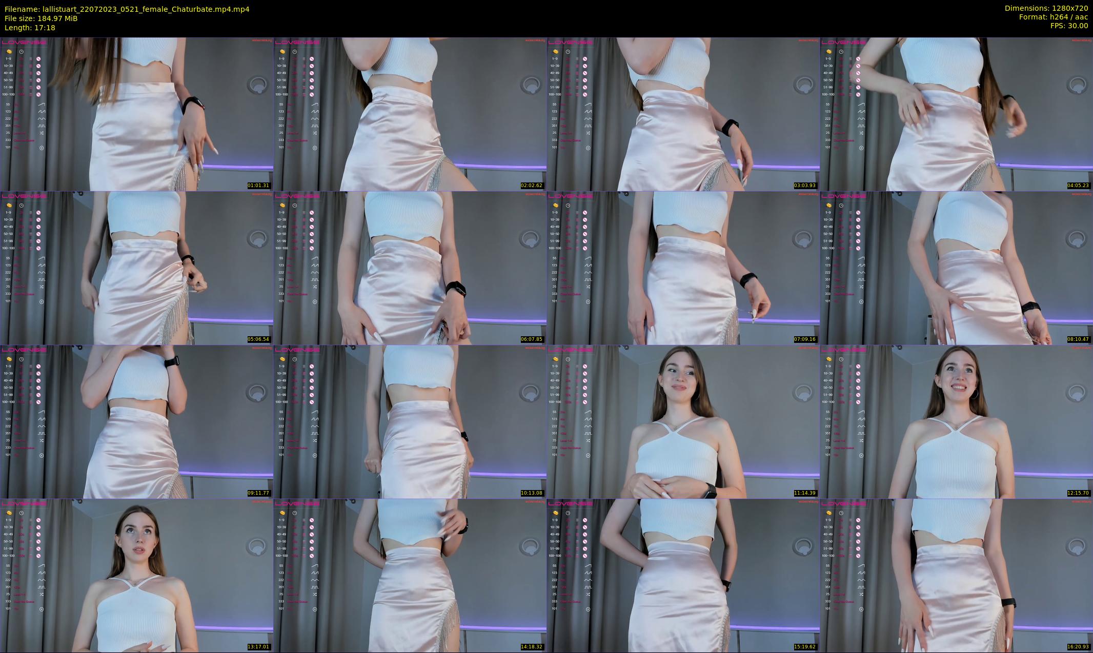 lallistuart — 18 minute Chaturbate female cam show recording, 720p, Jul 22, 2023