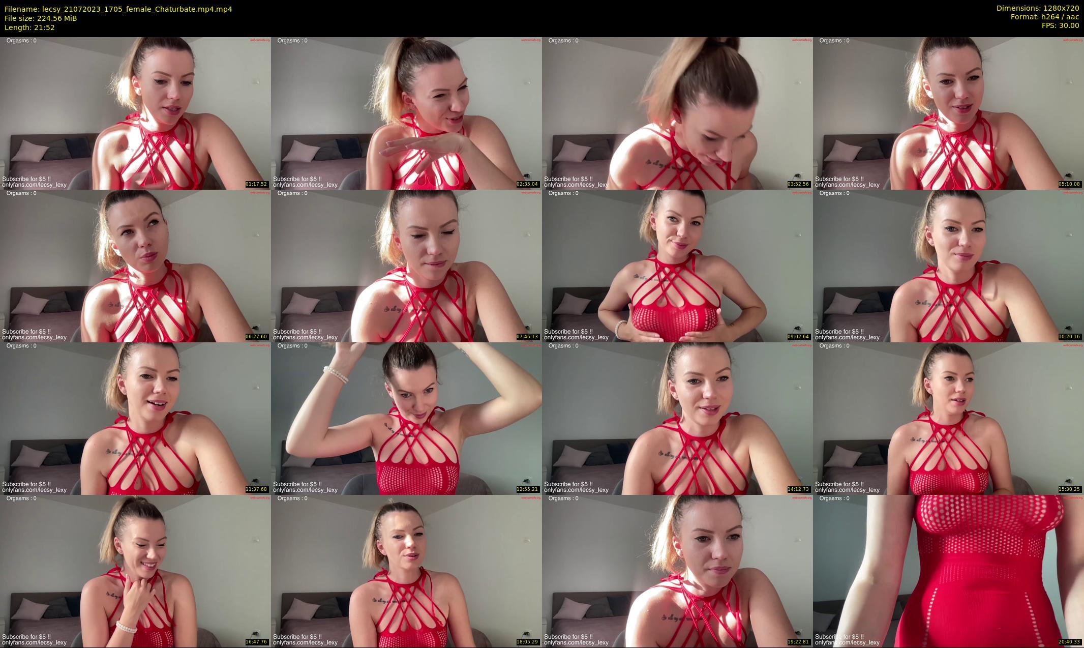 lecsy — 22 minute Chaturbate female cam show recording, 720p, Jul 21, 2023