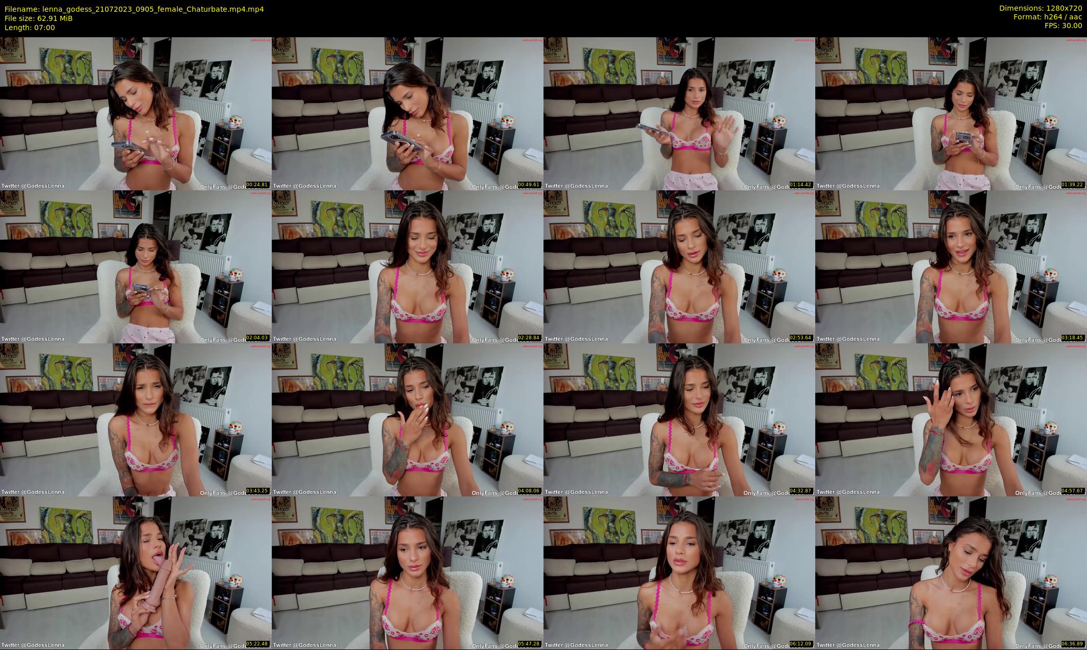 lenna_godess — 7 minute Chaturbate female cam show recording, 720p, Jul 21, 2023
