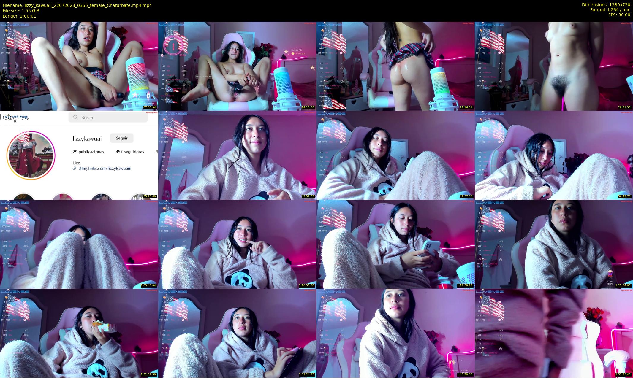 lizzy_kawuaii — 121 minute Chaturbate female cam show recording, 720p, Jul 22, 2023