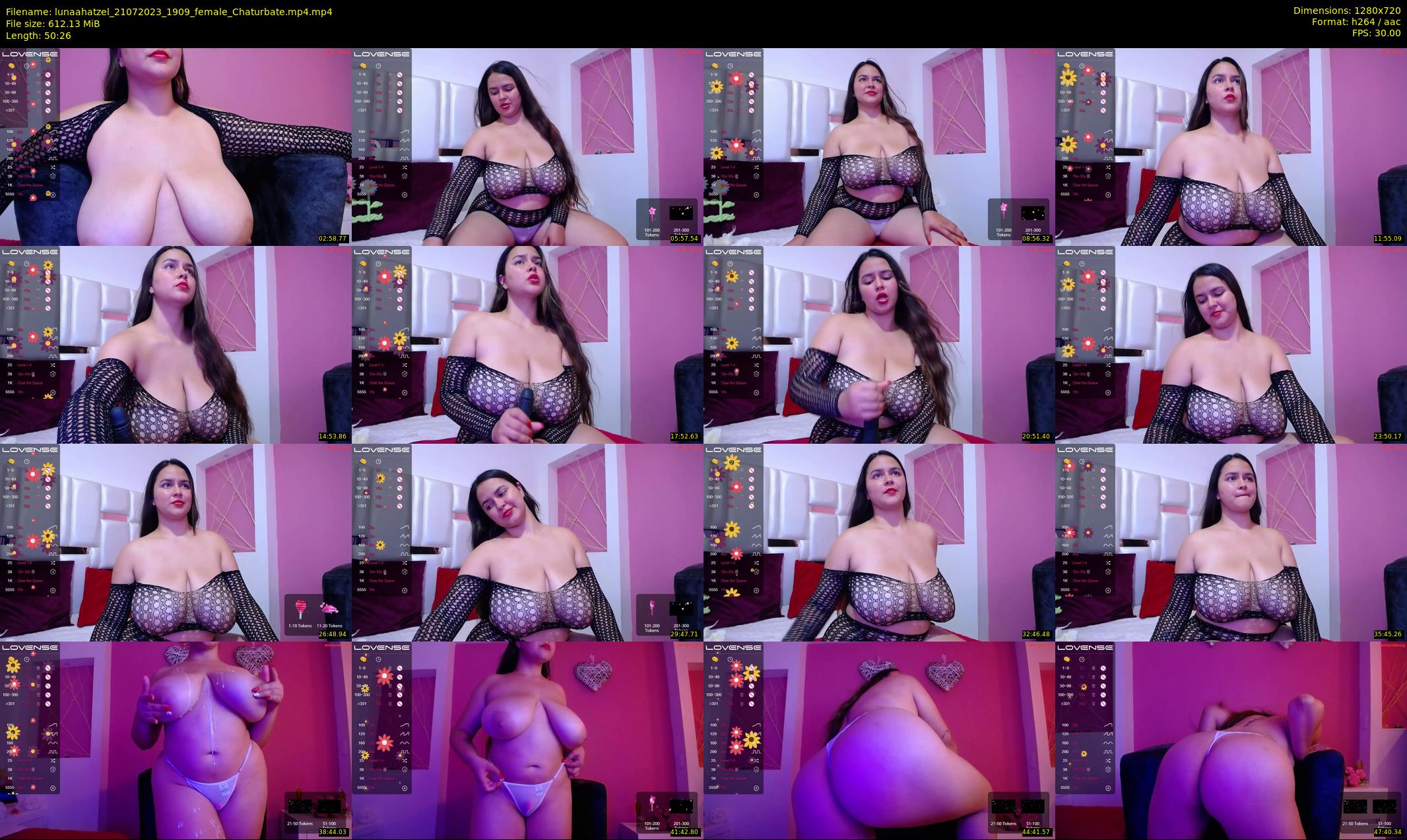 lunaahatzel — 51 minute Chaturbate female cam show recording, 720p, Jul 21, 2023