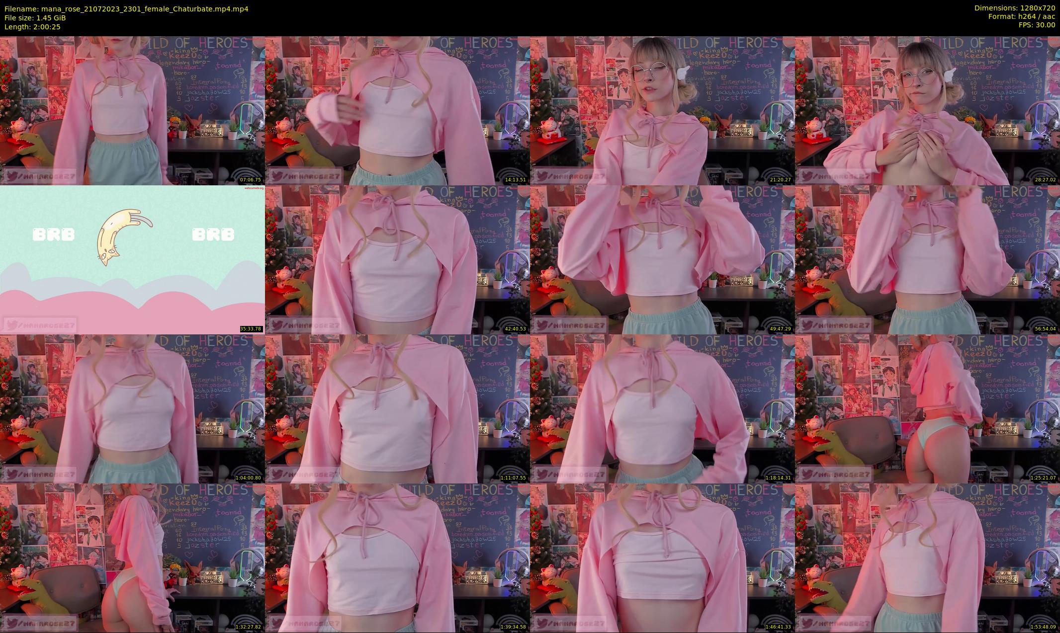 mana_rose — 121 minute Chaturbate female cam show recording, 720p, Jul 21, 2023